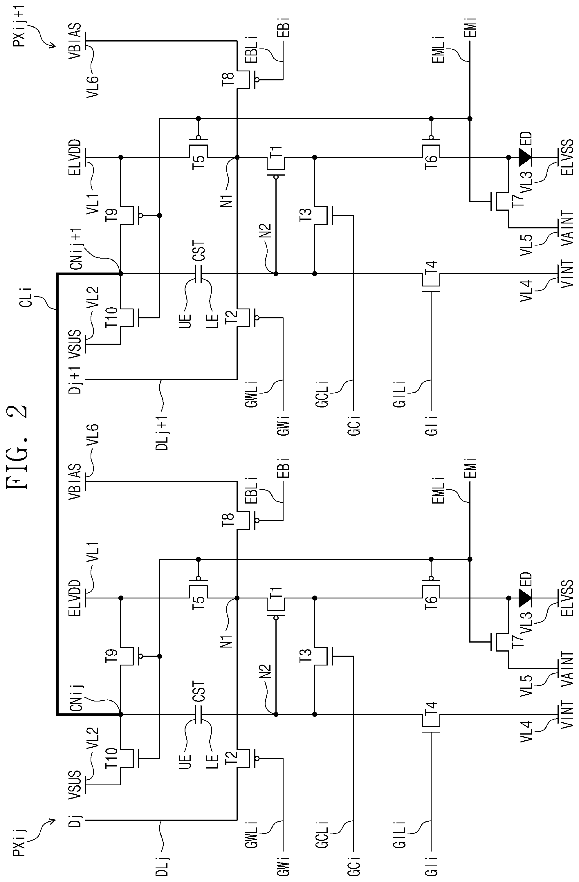 Patent US12112701 Figure 2 – Display device