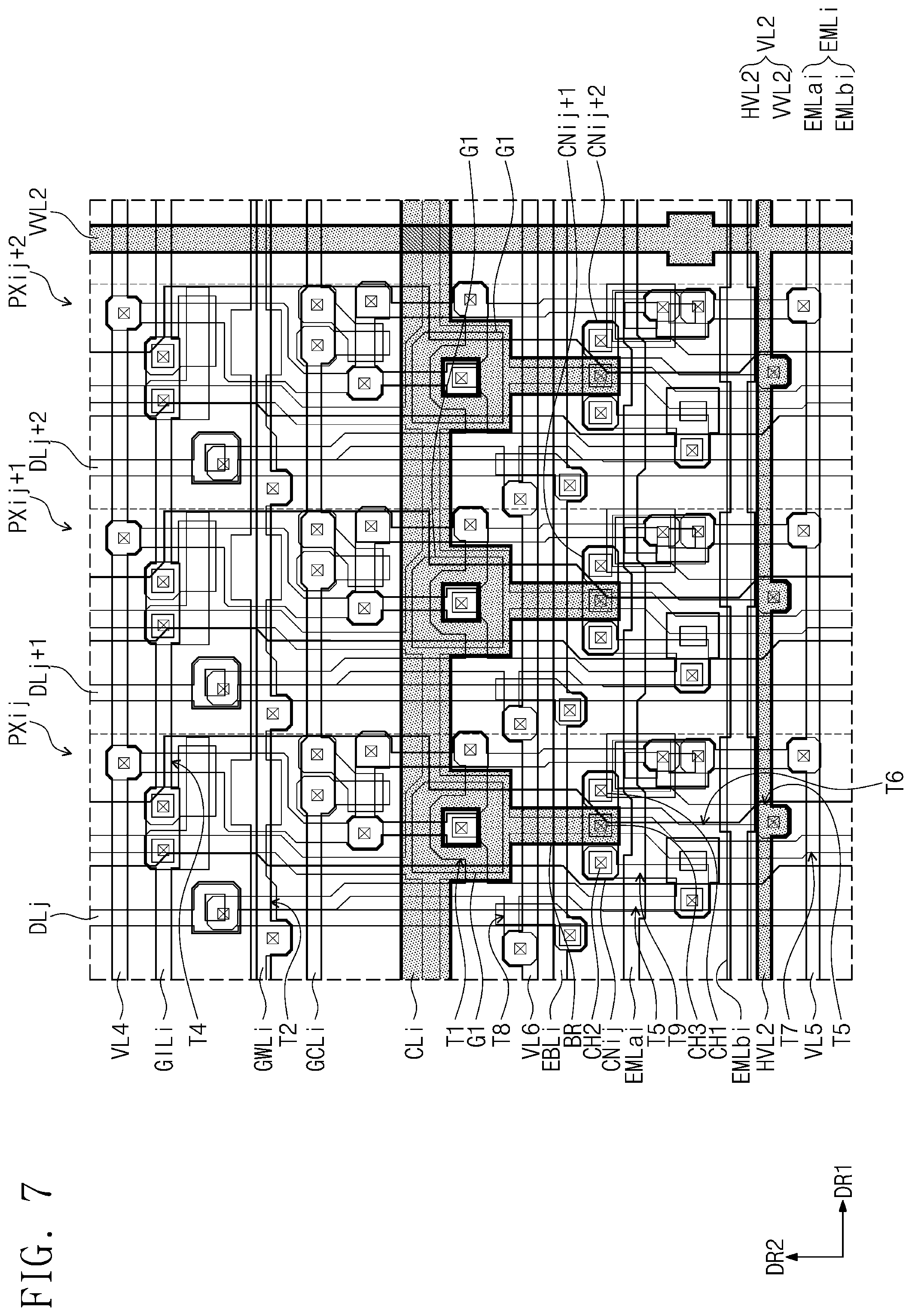 Patent US12112701 Figure 7 – Display device