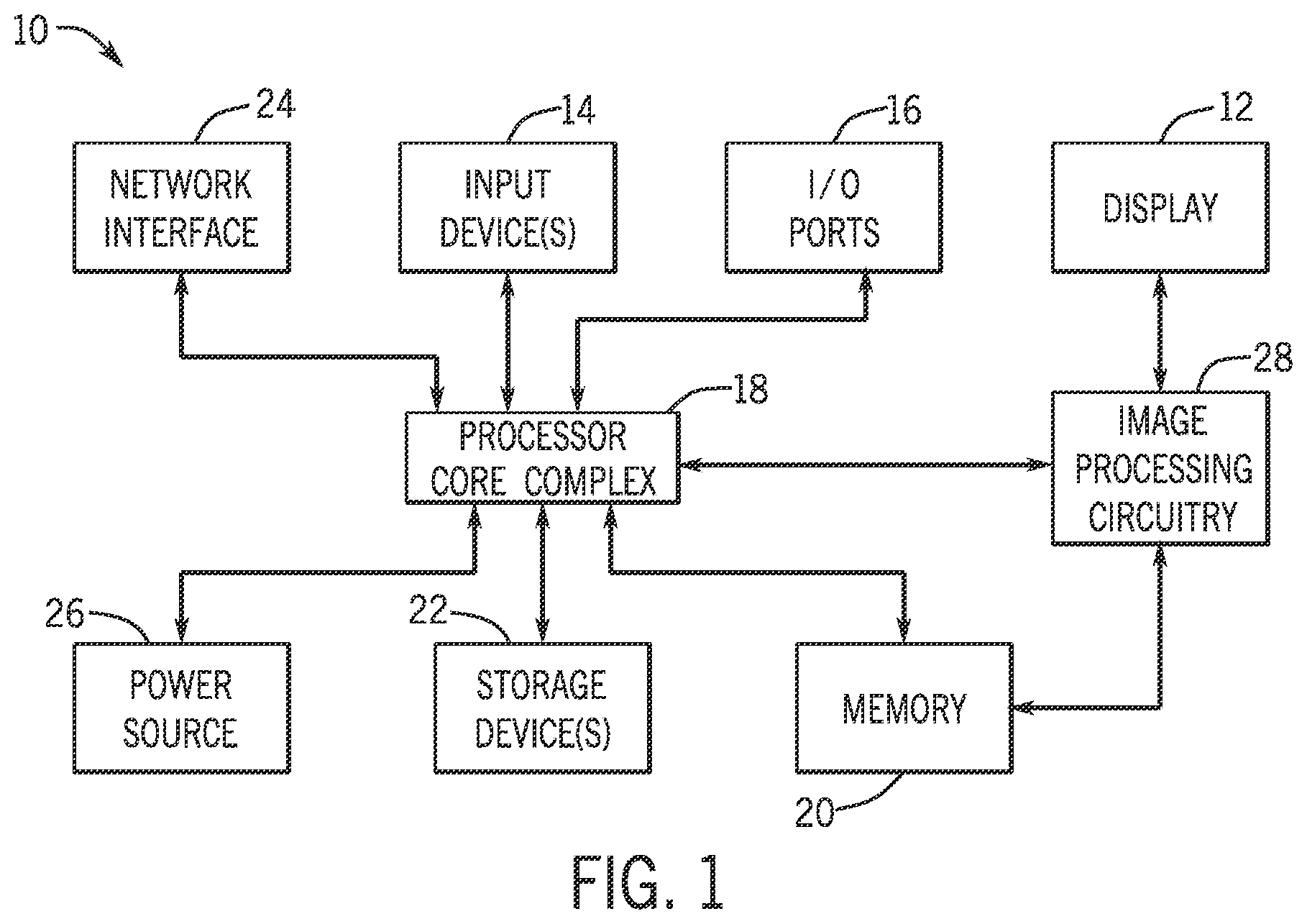 Patent US12112715 Figure 1 – Reflective display mirror hinge memory reduction systems and methods