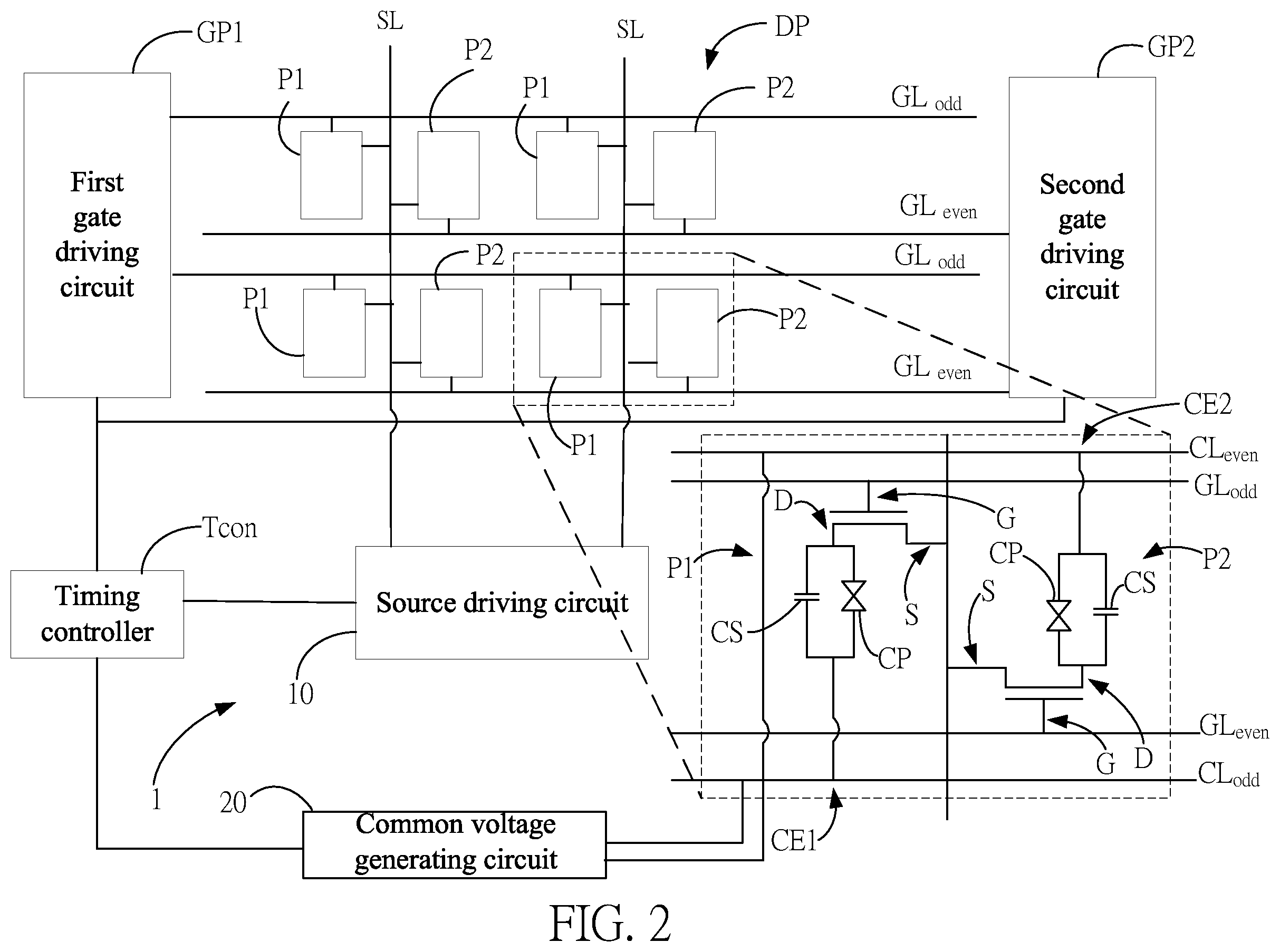 Patent US12112717 Figure 2 – Driving method for flicker suppression of display panel and driving circuit thereof