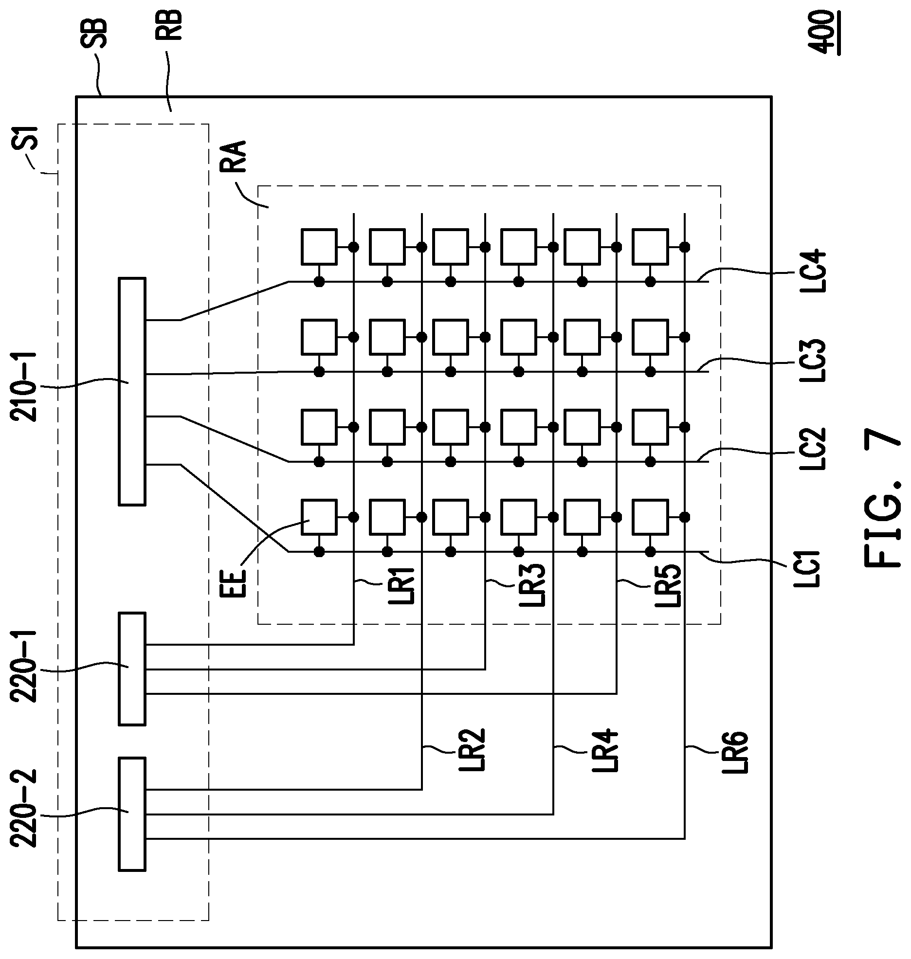 Patent US12112719 Figure 7 – Electronic device and modulating device with short frame time length