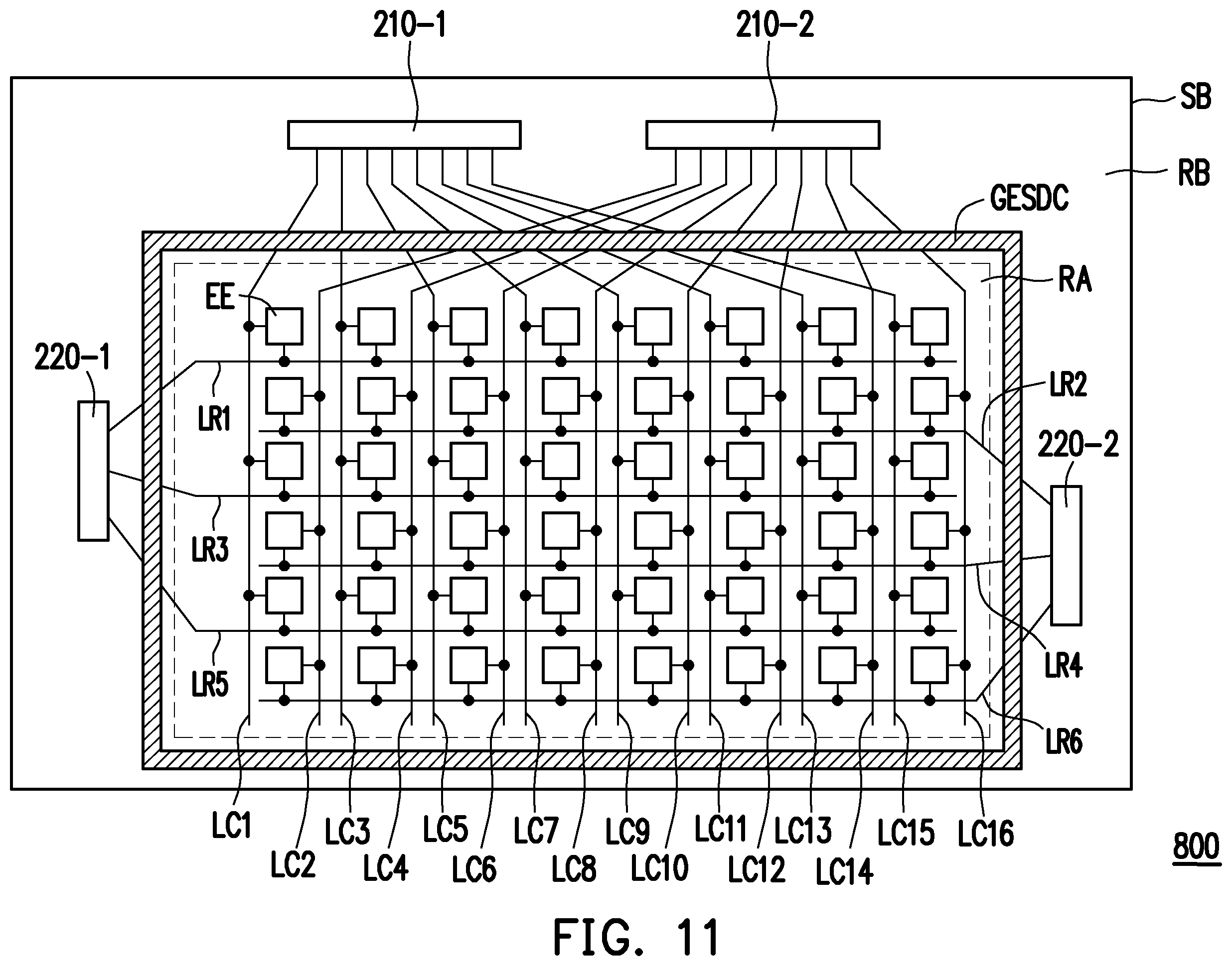 Patent US12112719 Figure 11 – Electronic device and modulating device with short frame time length
