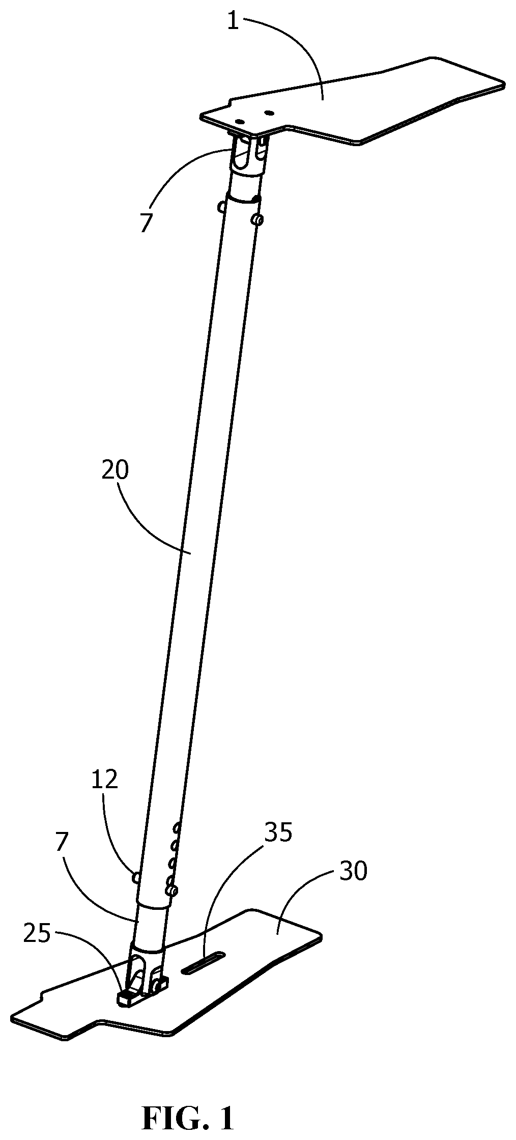 Patent US12112726 — Remotely actuated drum pedal device and method — Figure 1