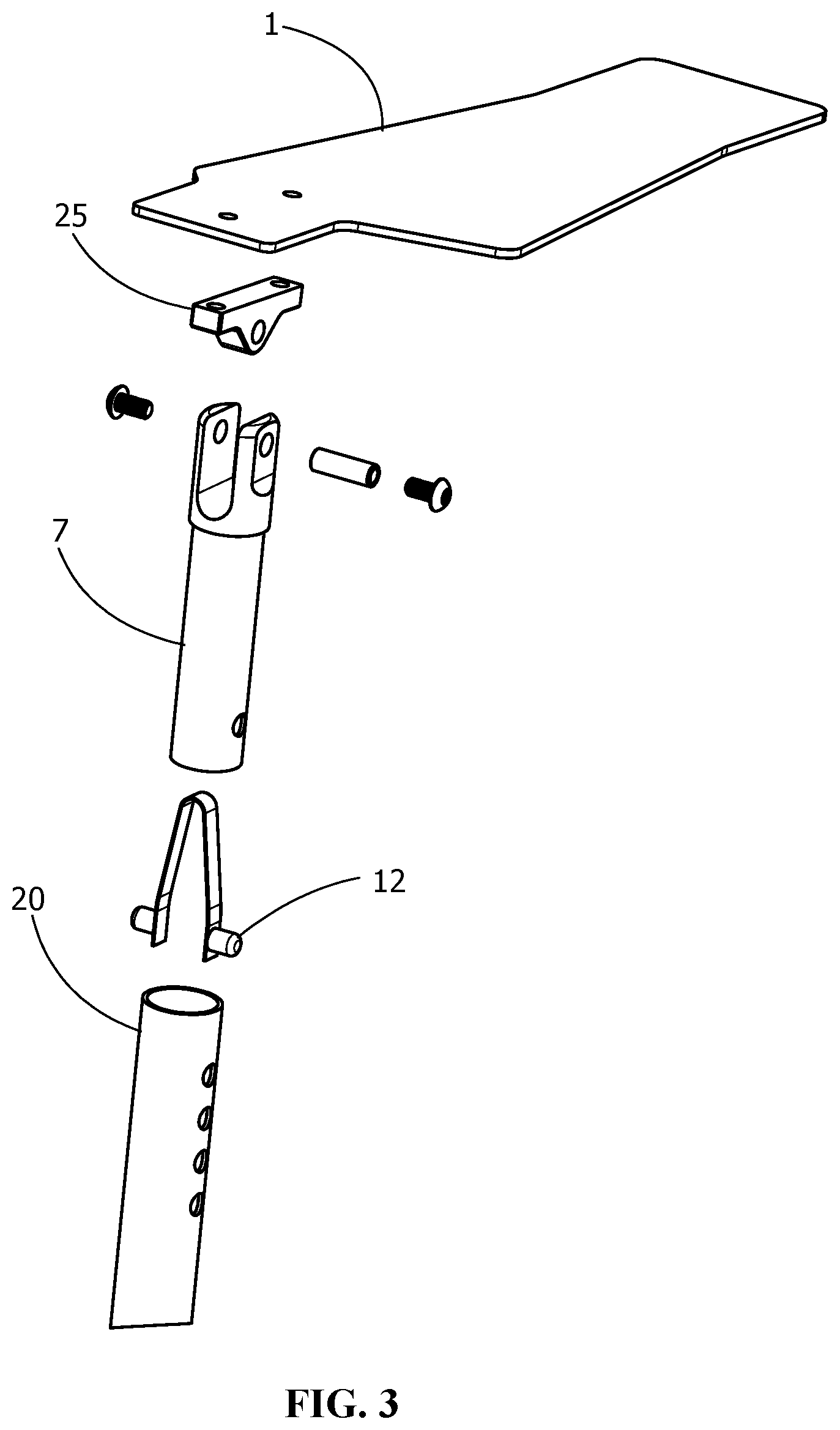 Patent US12112726 Figure 3 – Remotely actuated drum pedal device and method
