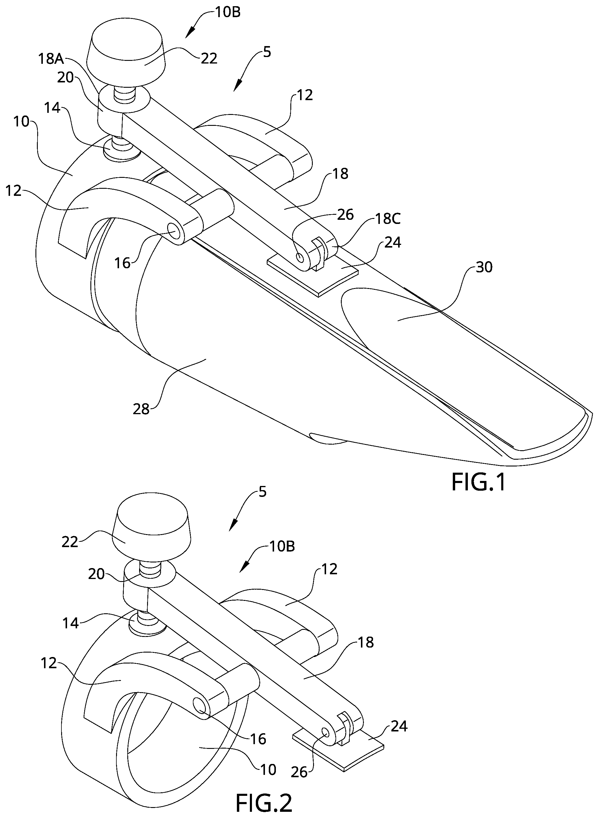Patent US12112730 Figure 1 – Ligature for musical instrument