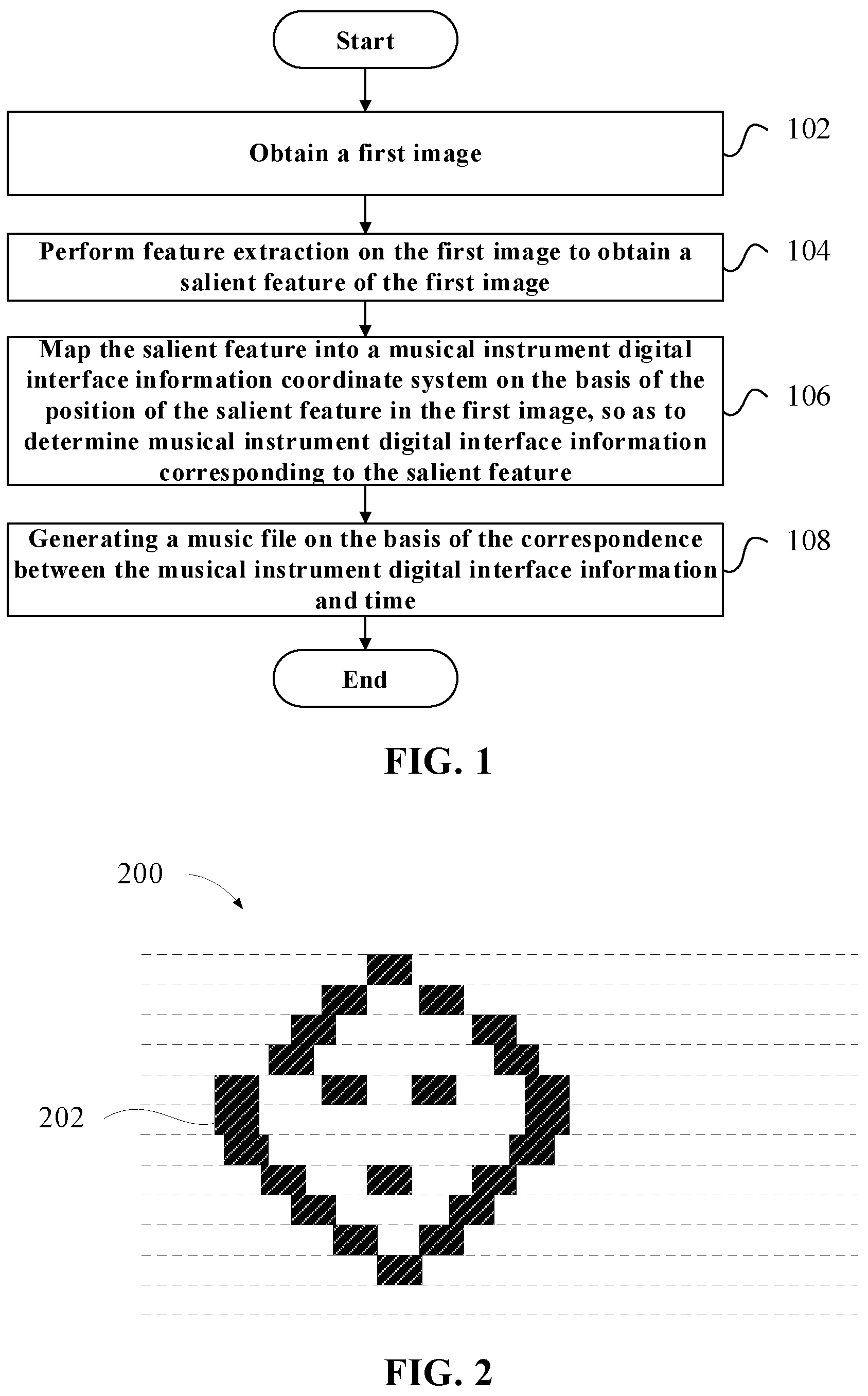Patent US12112731 — Method and apparatus for generating music file, and electronic device and storage medium — Figure 1