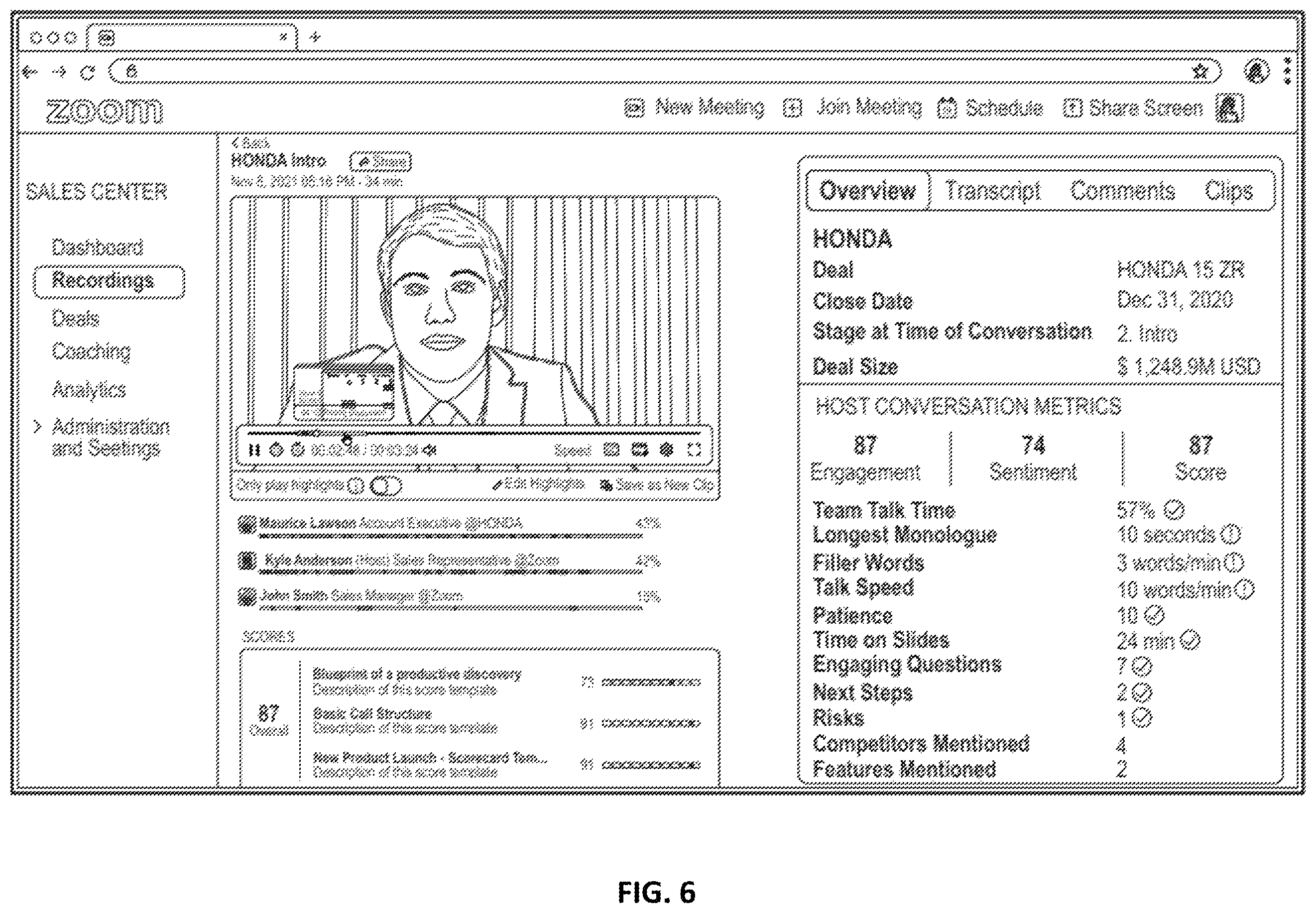 Patent US12112748 Figure 7 – Extracting filler words and phrases from a communication session