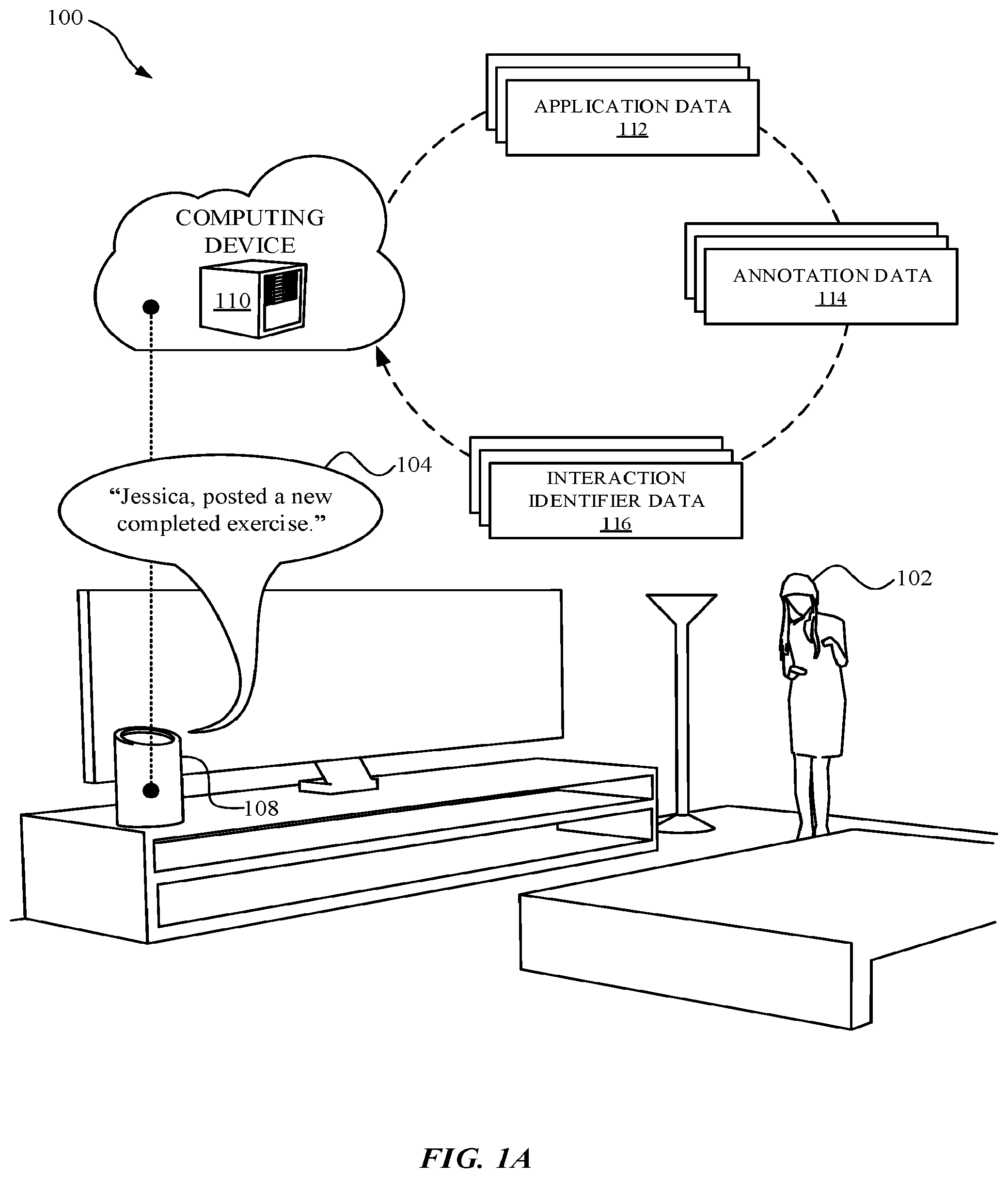 Patent US12112754 Figure 1 – Automated assistant for facilitating communications through dissimilar messaging features of different applications