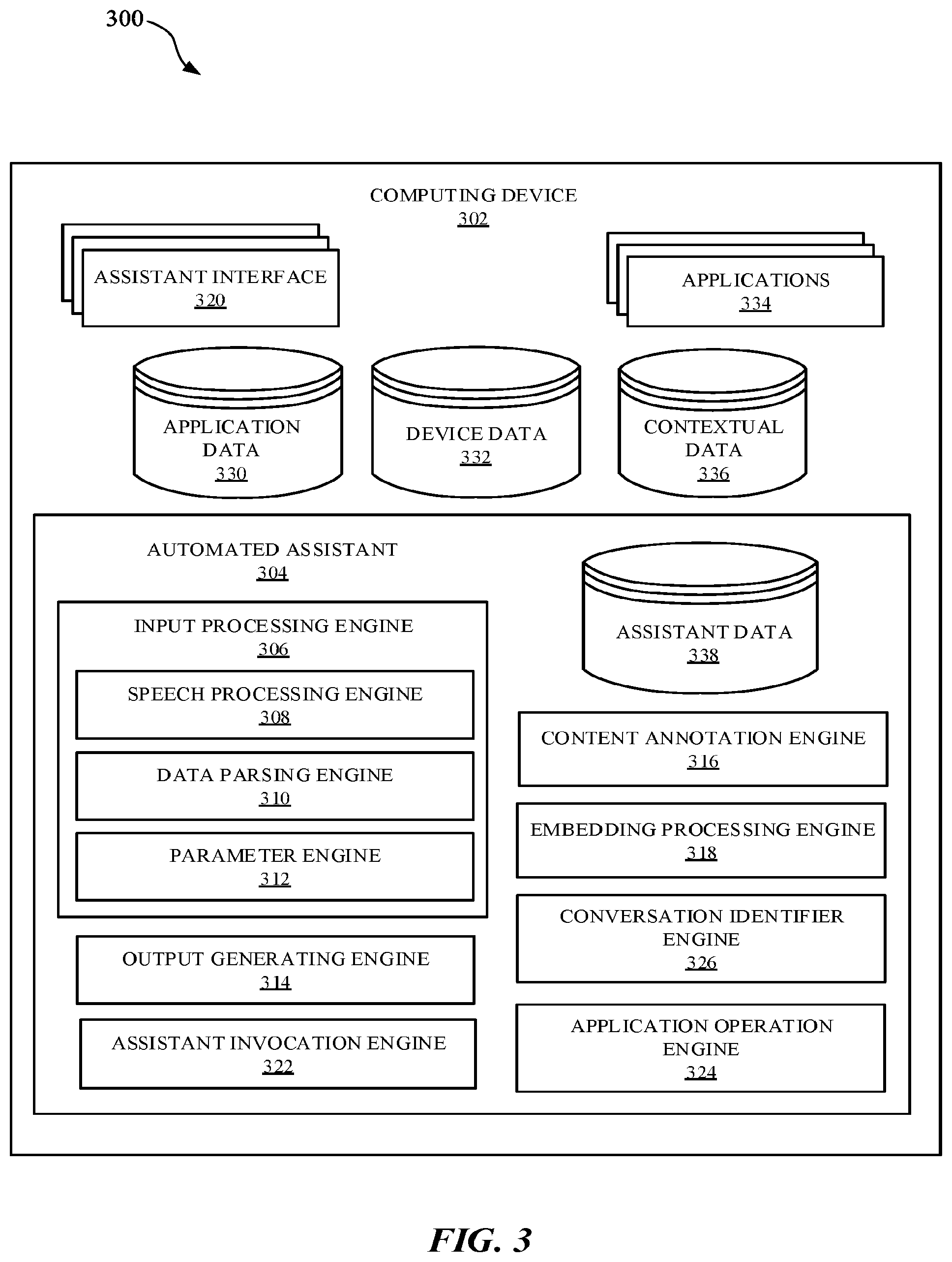 Patent US12112754 Figure 7 – Automated assistant for facilitating communications through dissimilar messaging features of different applications
