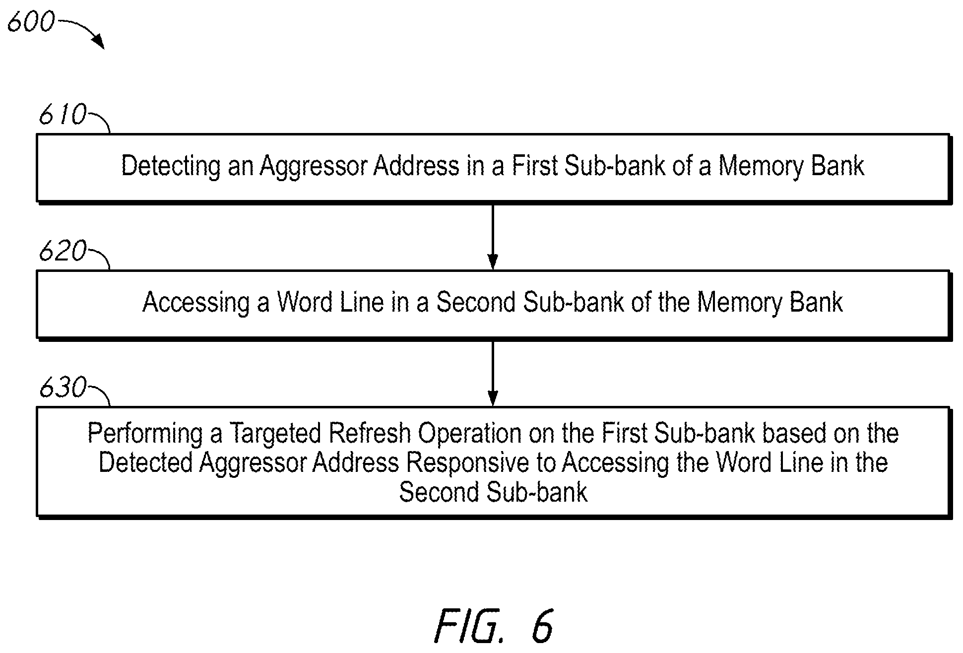 Patent US12112787 Figure 7 – Apparatuses and methods for access based targeted refresh operations