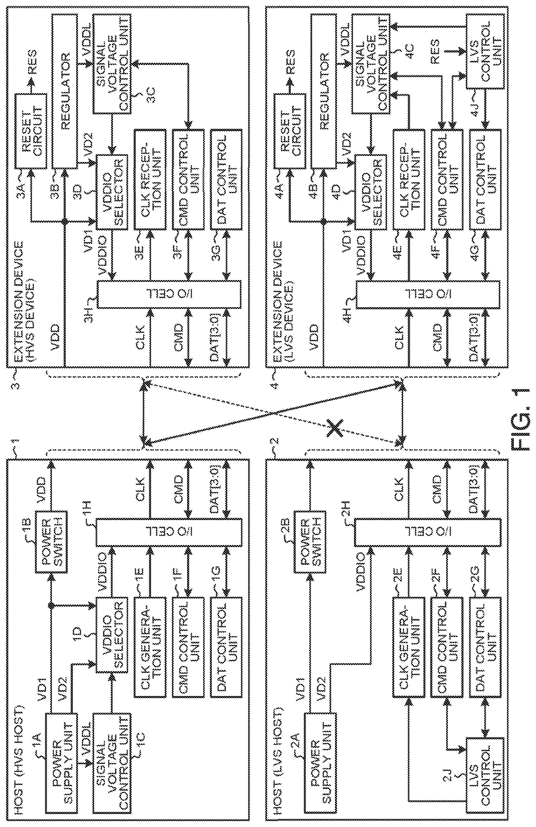 Patent US12112788 Figure 1 – Host apparatus and extension device