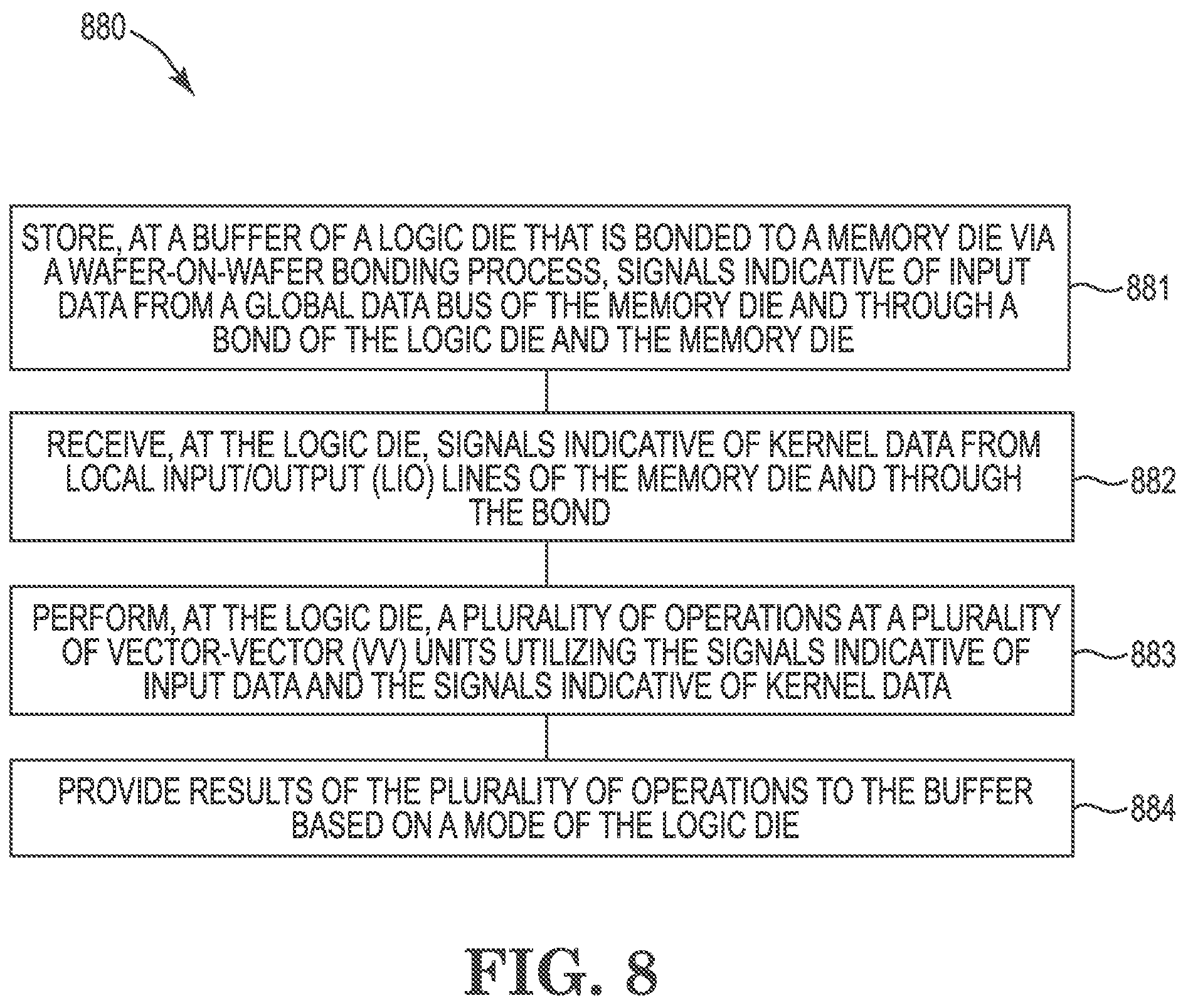 Patent US12112793 Figure 11 – Signal routing between memory die and logic die for mode based operations