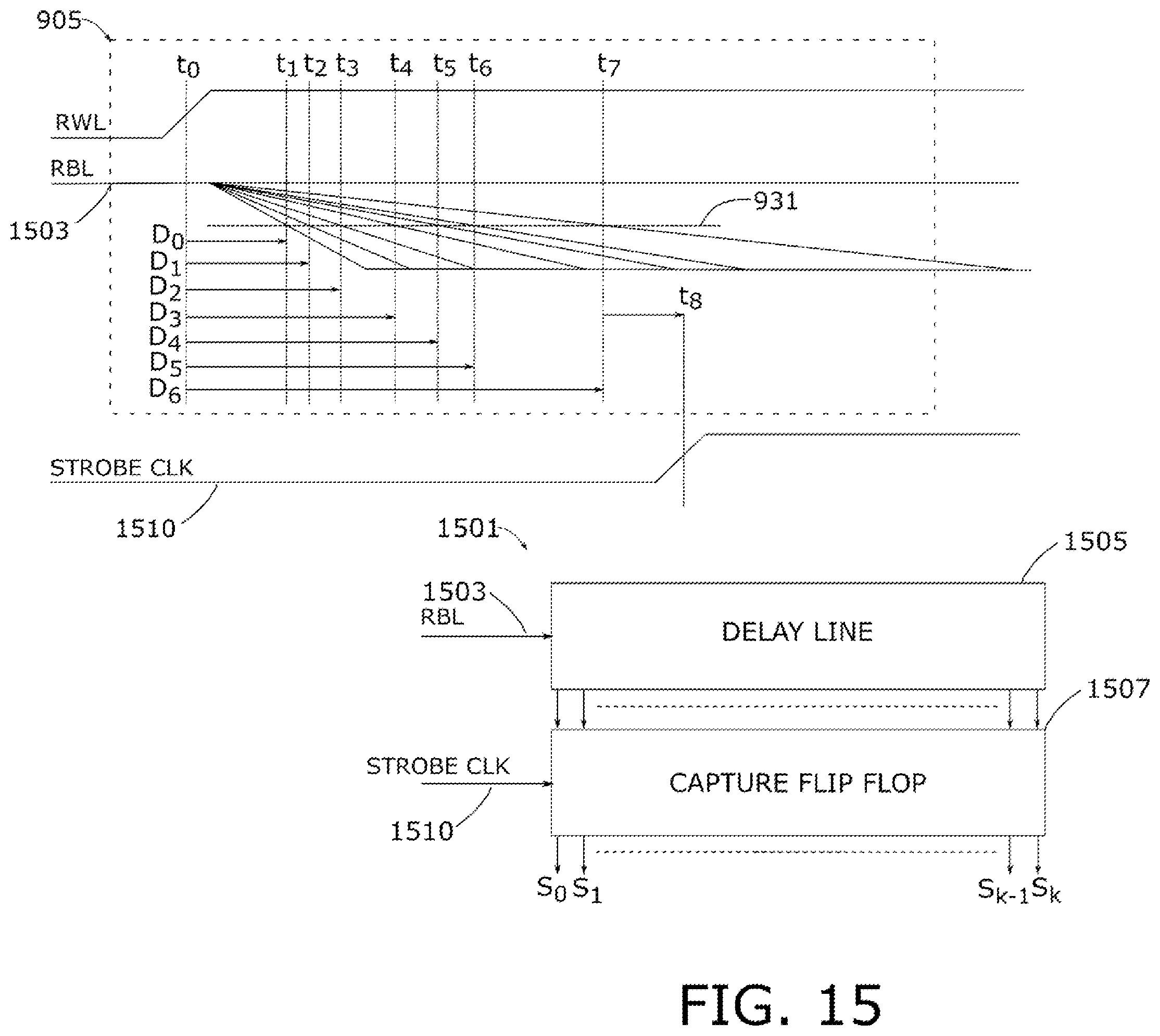 Patent US12112794 Figure 15 – Memory device having variable impedance memory cells and time-to-transition sensing of data stored therein
