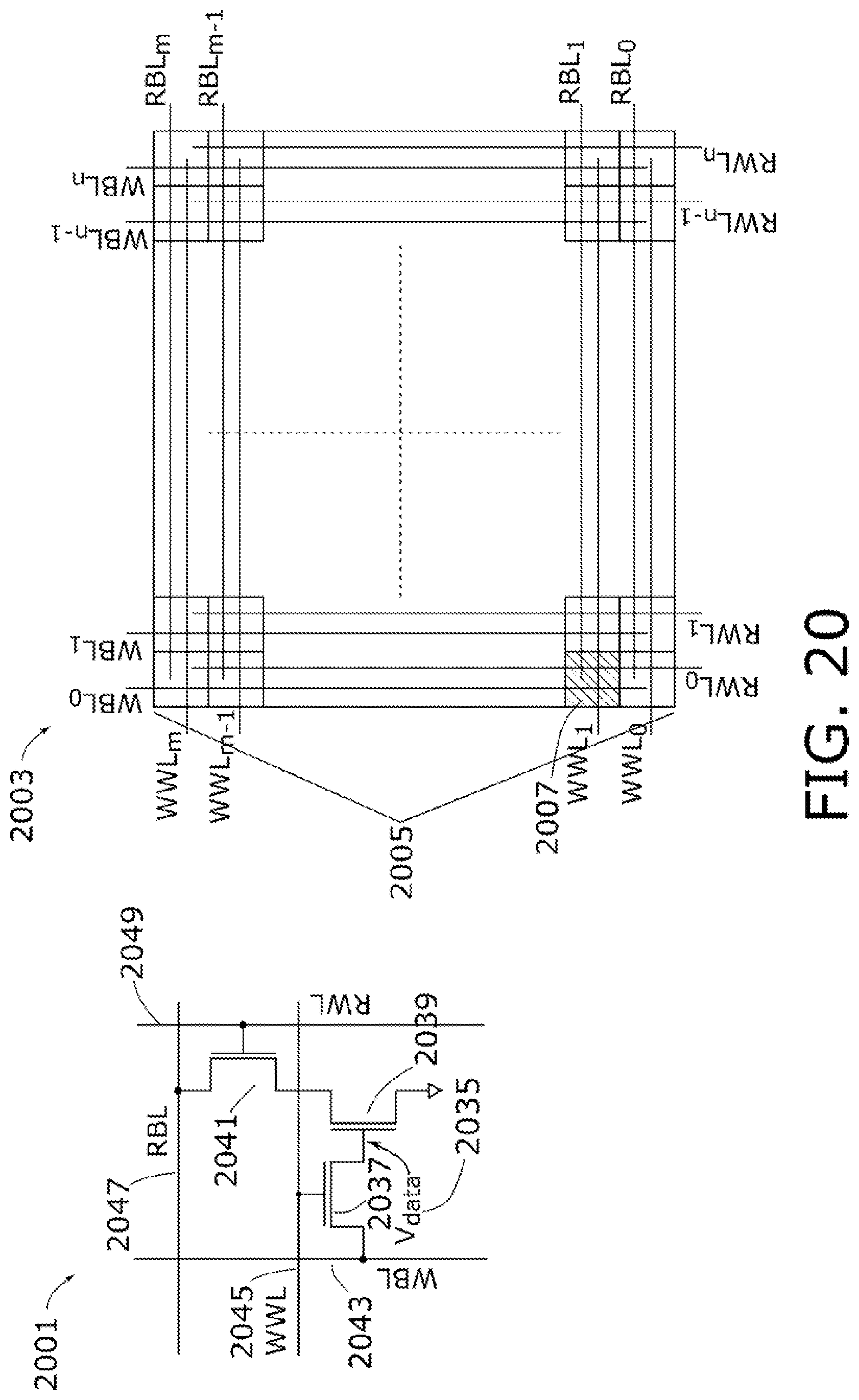 Patent US12112794 Figure 20 – Memory device having variable impedance memory cells and time-to-transition sensing of data stored therein
