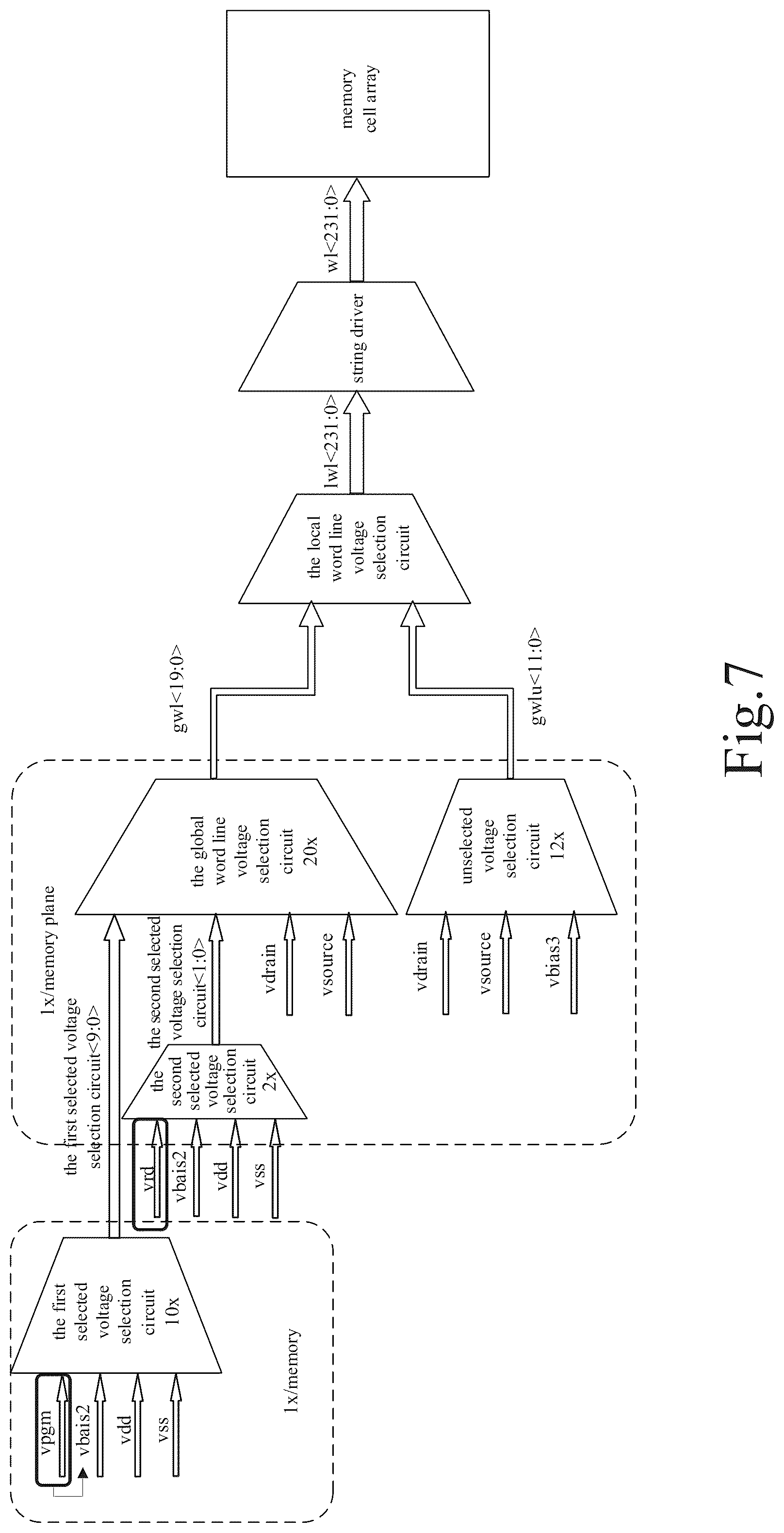 Patent US12112802 Figure 7 – Memory device, the operation method thereof and memory system