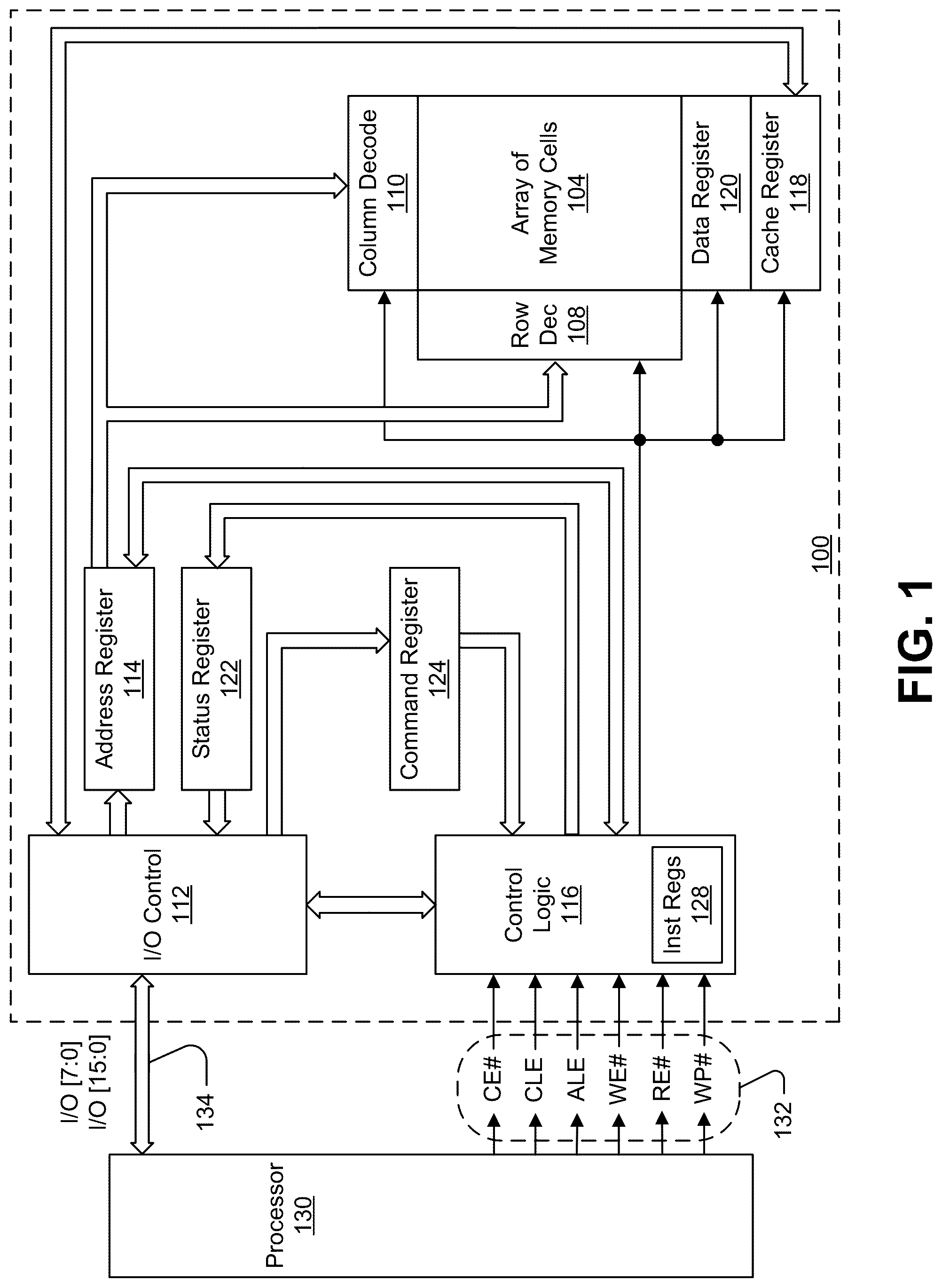 Patent US12112819 — Apparatus for determining memory cell data states — Figure 1