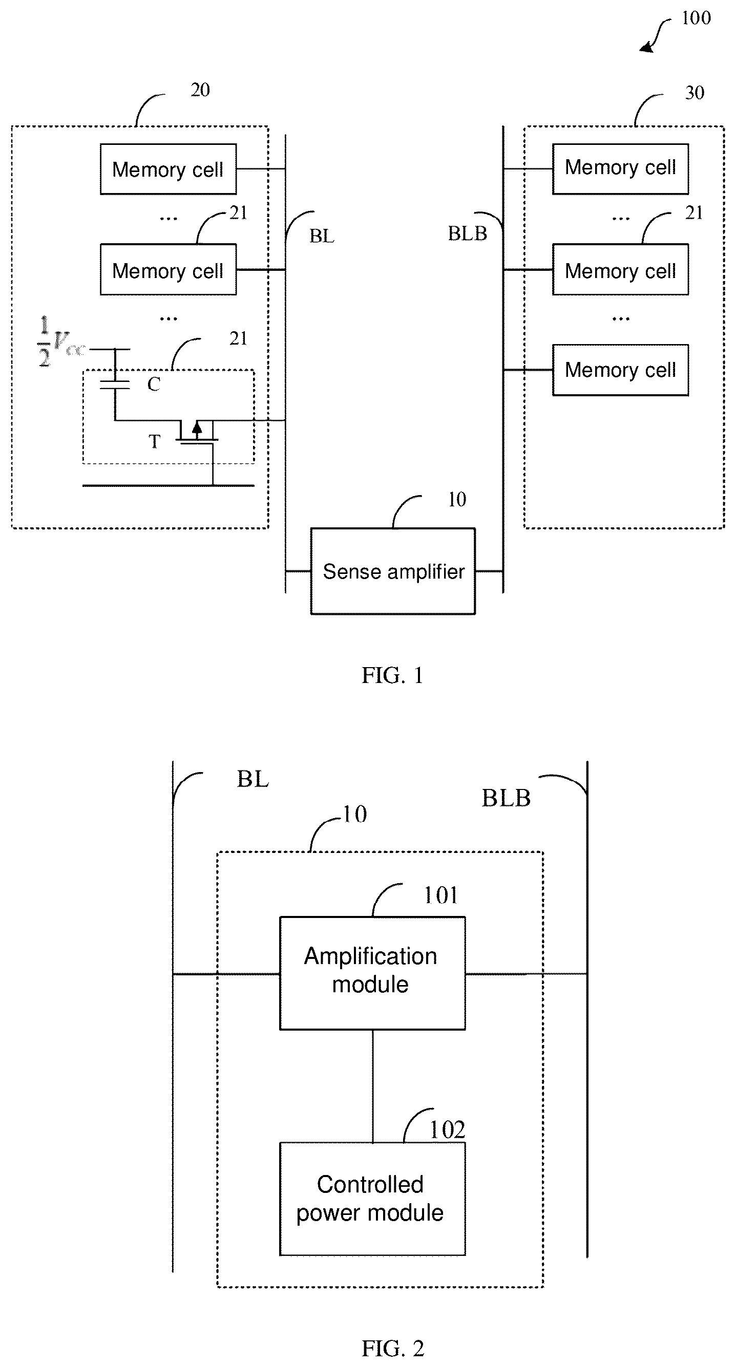 Patent US12112825 Figure 1 – Sense amplifier, memory, and control method
