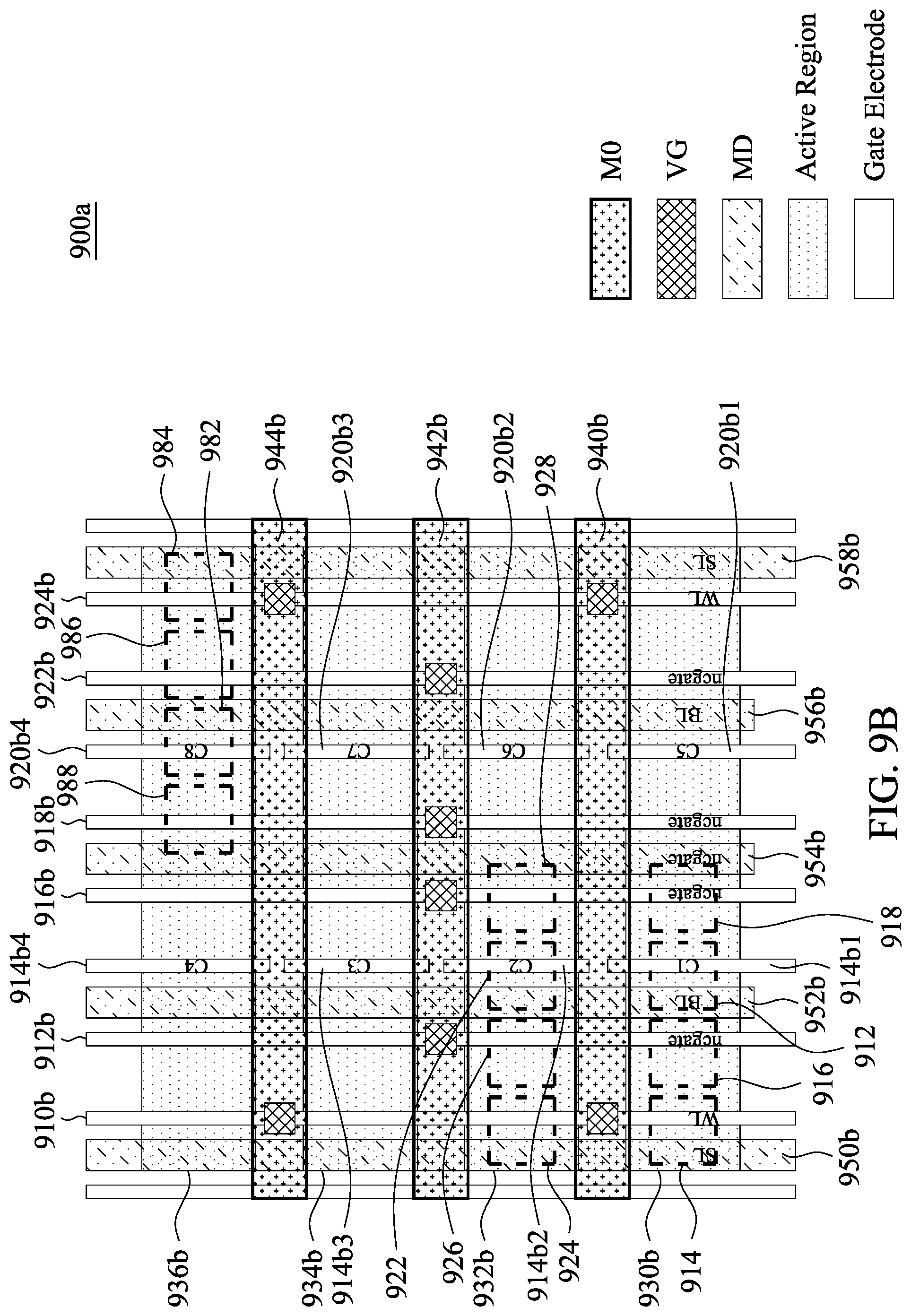 Patent US12112829 Figure 12 – Memory array circuits, memory structures, and methods for fabricating a memory array circuit