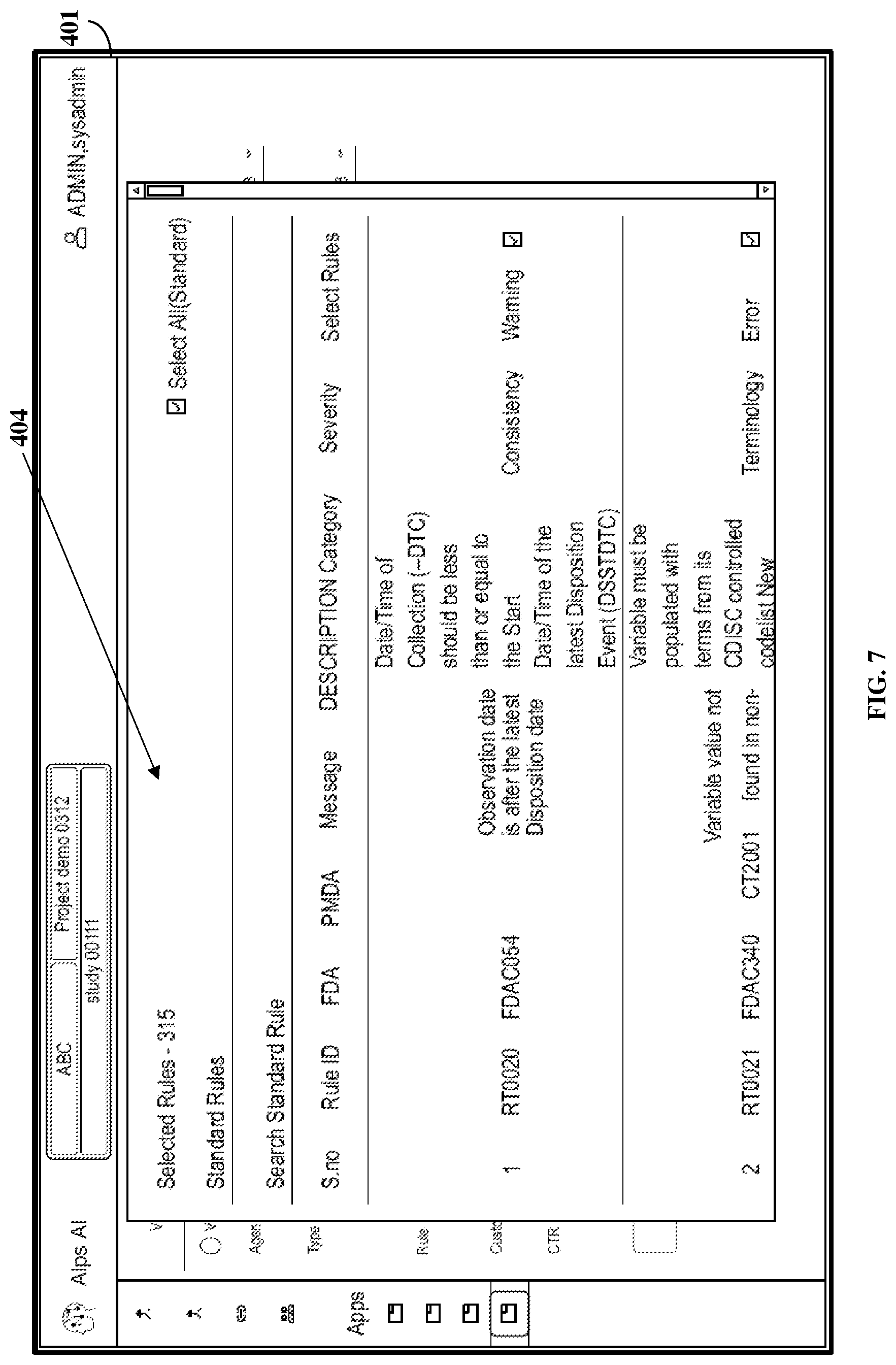 Patent US12112837 Figure 7 – Method and system for automating clinical data standards