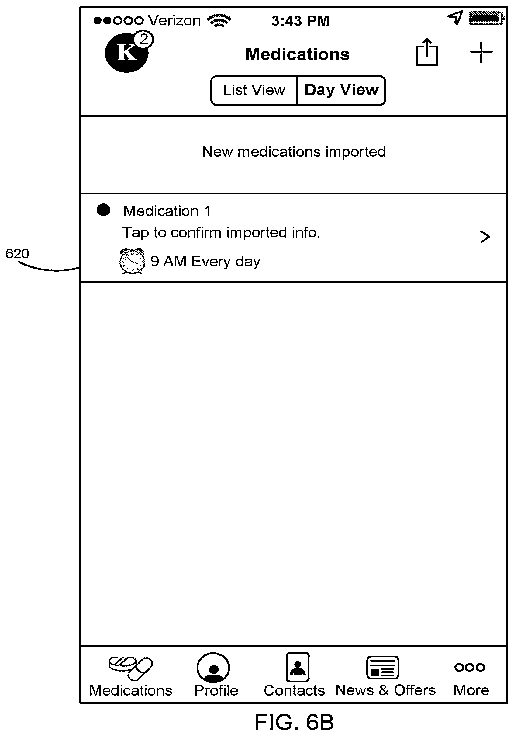 Patent US12112840 Figure 6 – Importing structured prescription records from a prescription label on a medication package