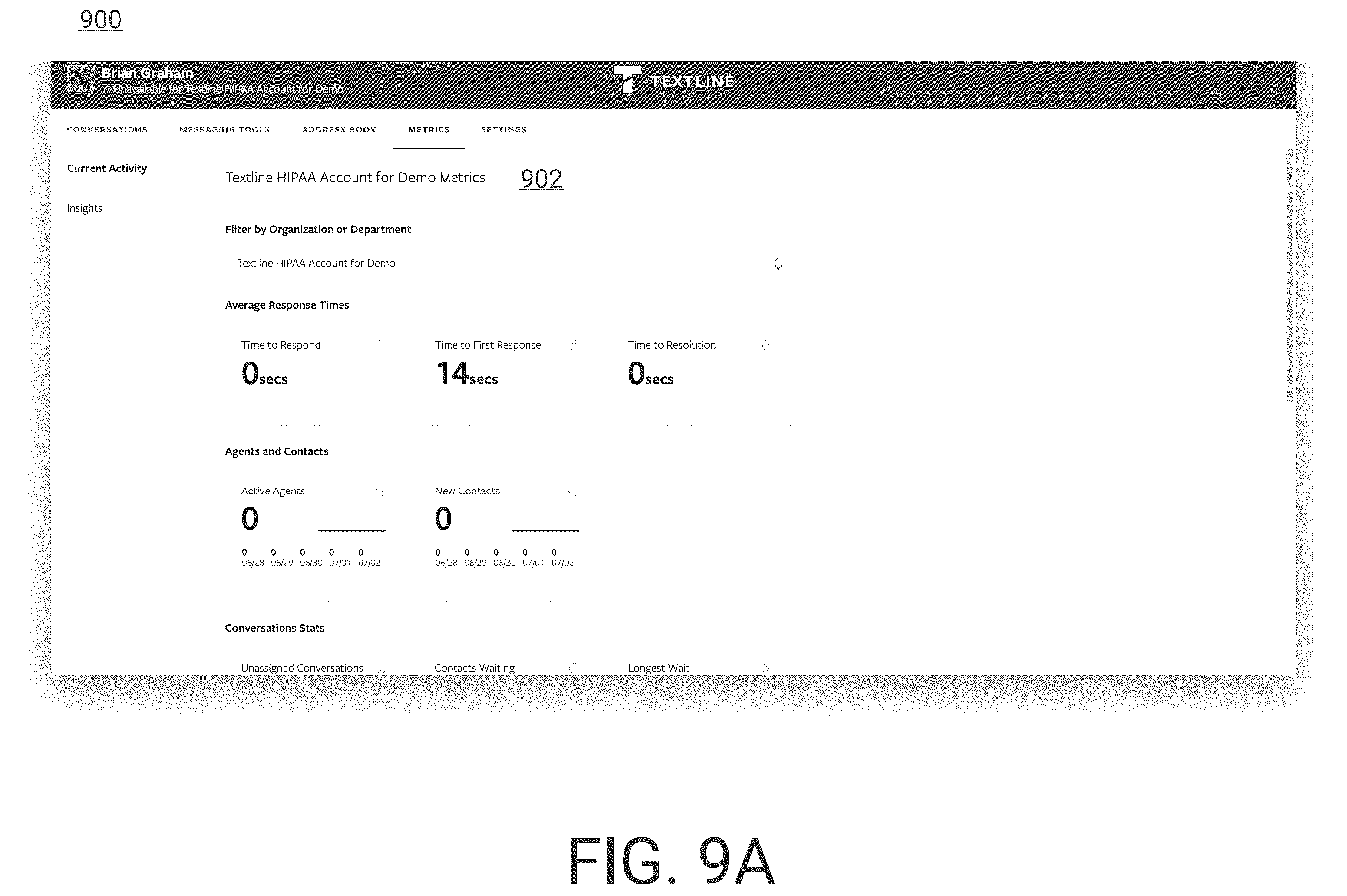 Patent US12112855 Figure 20 – Secure messaging system with constrained user actions for ensured compliant transmission of medical information