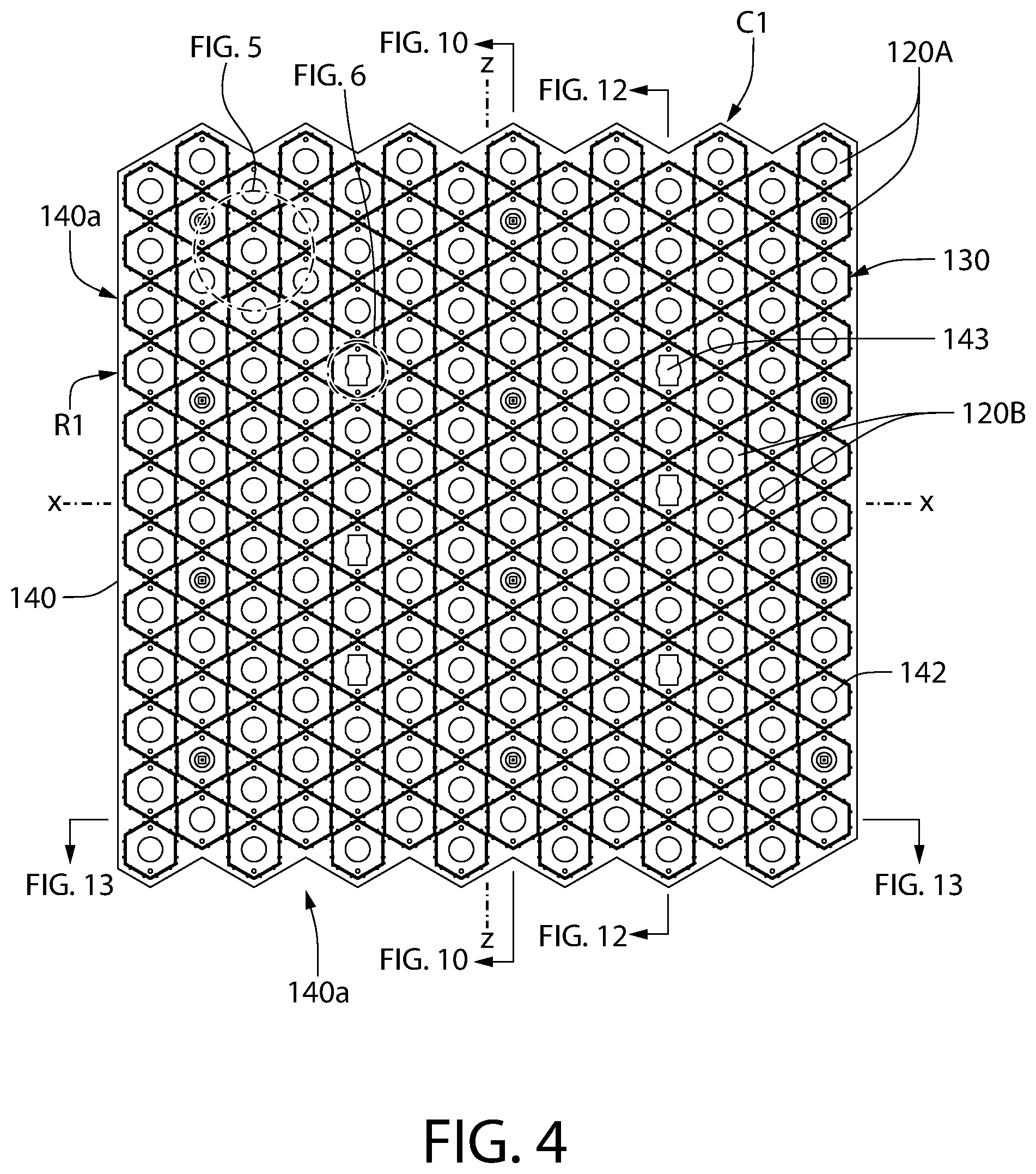 Patent US12112856 Figure 4 – Spent nuclear fuel storage rack system