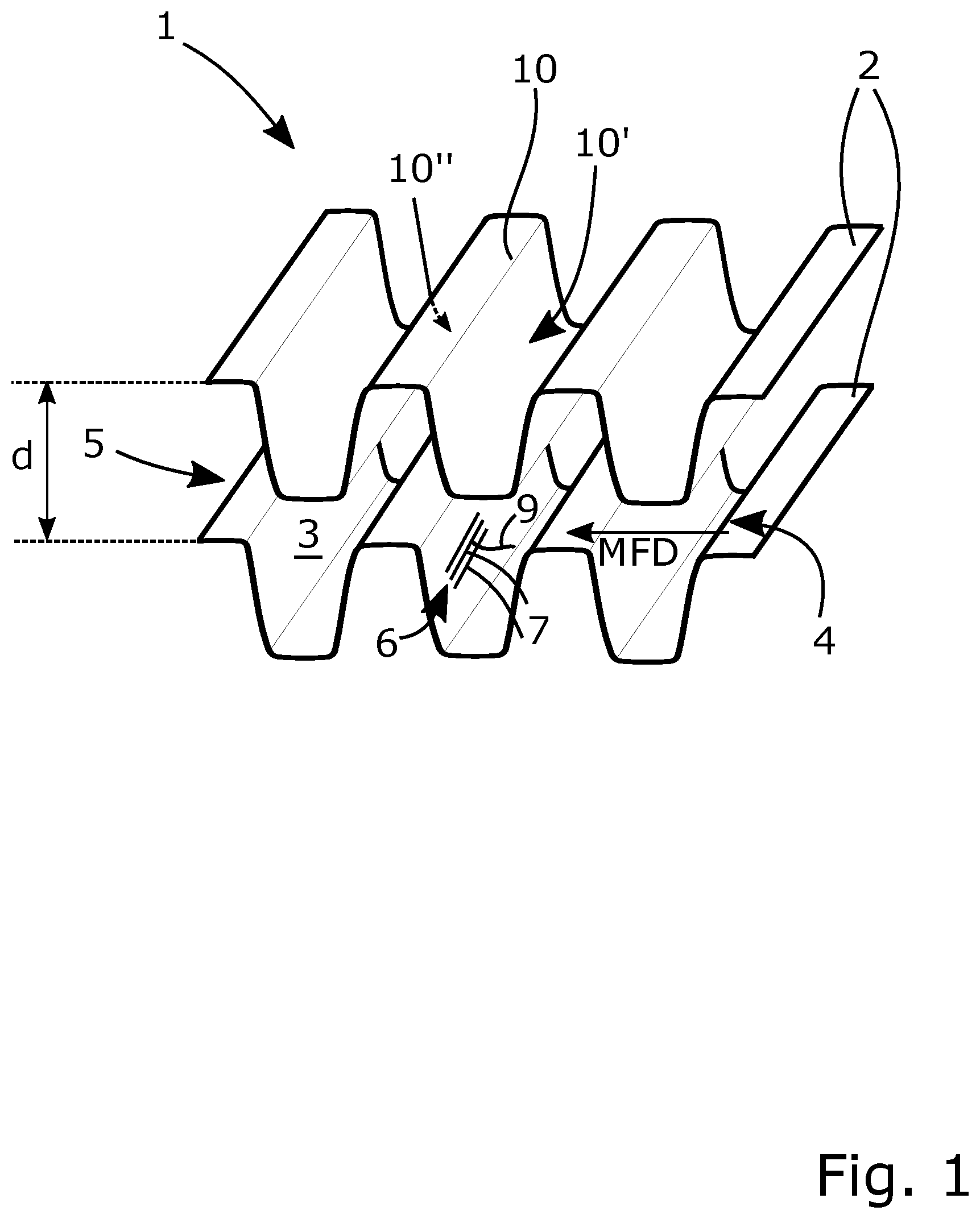 Patent US12112858 Figure 1 – Filter and a fuel assembly for a nuclear plant