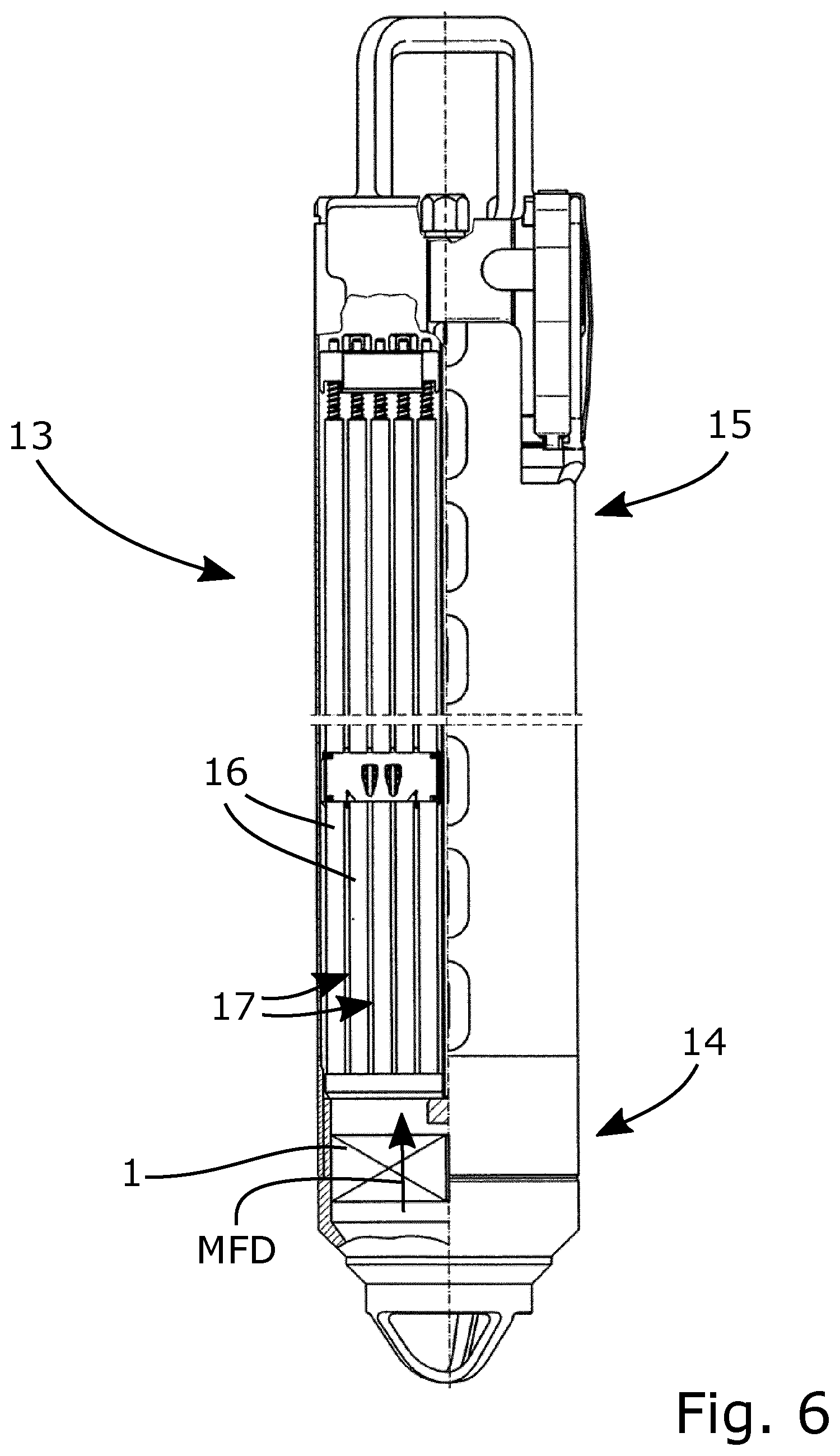 Patent US12112858 Figure 5 – Filter and a fuel assembly for a nuclear plant