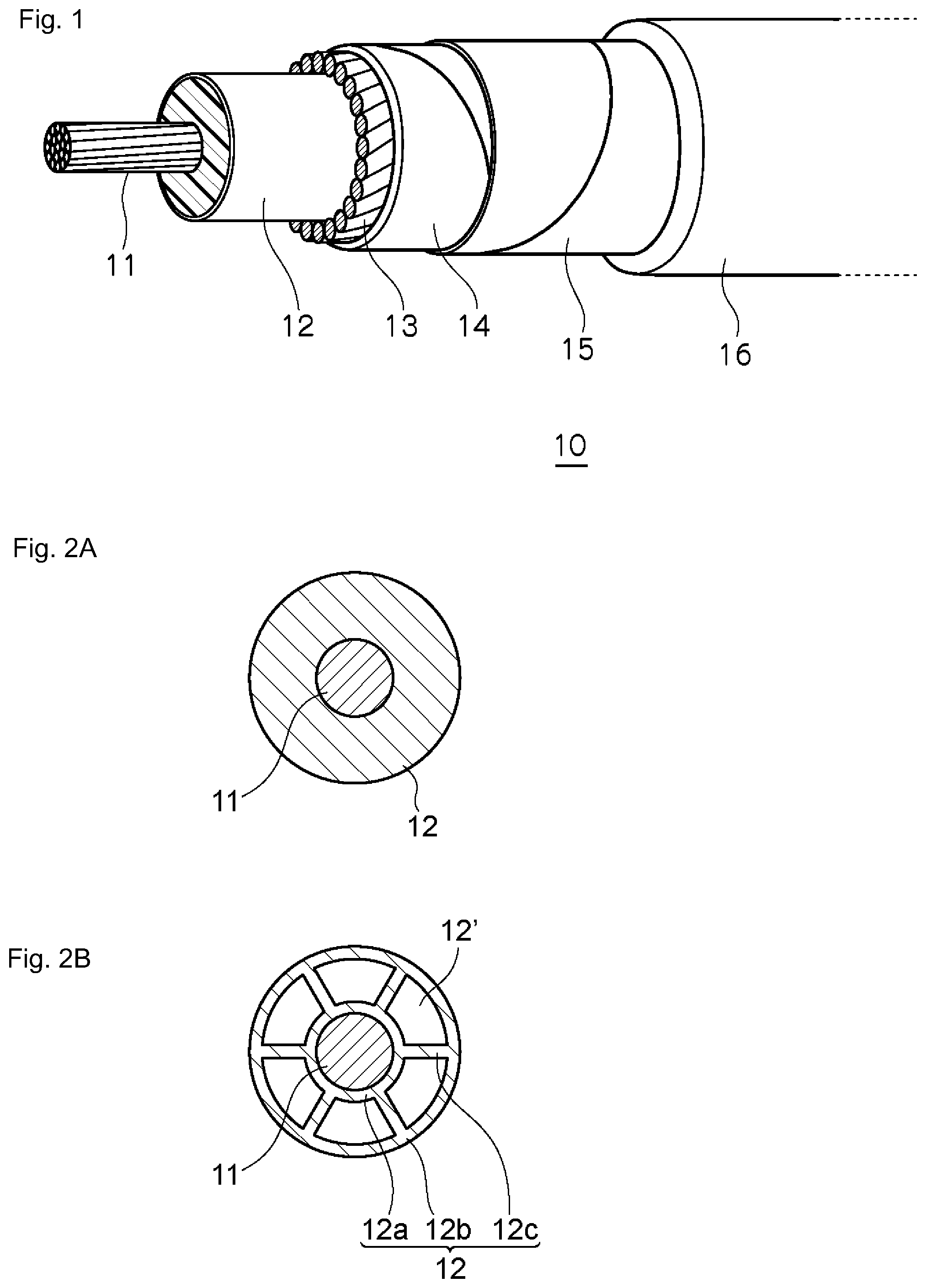 Patent US12112861 Figure 1 – Coaxial cable