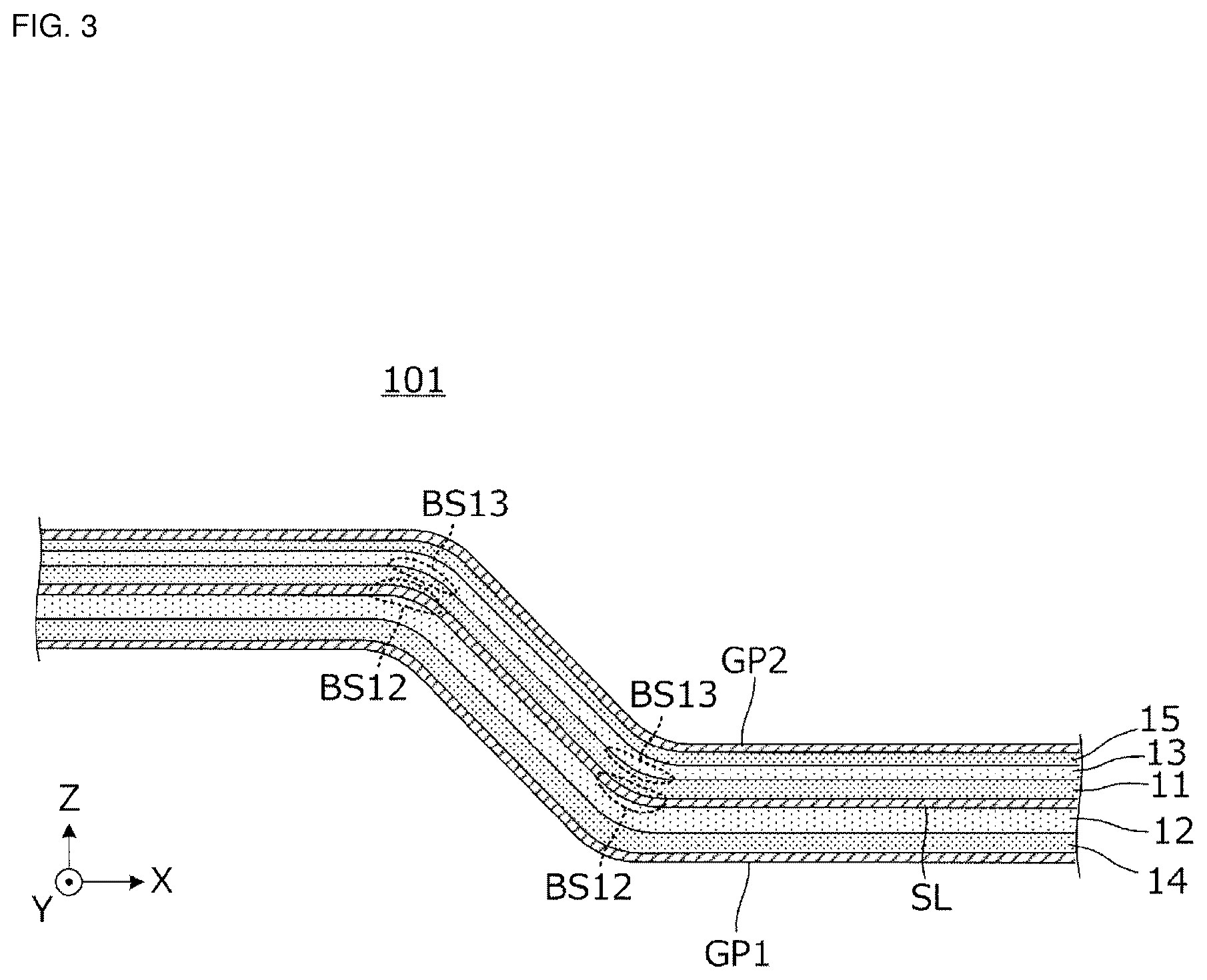 Patent US12112867 Figure 3 – Multilayered substrate