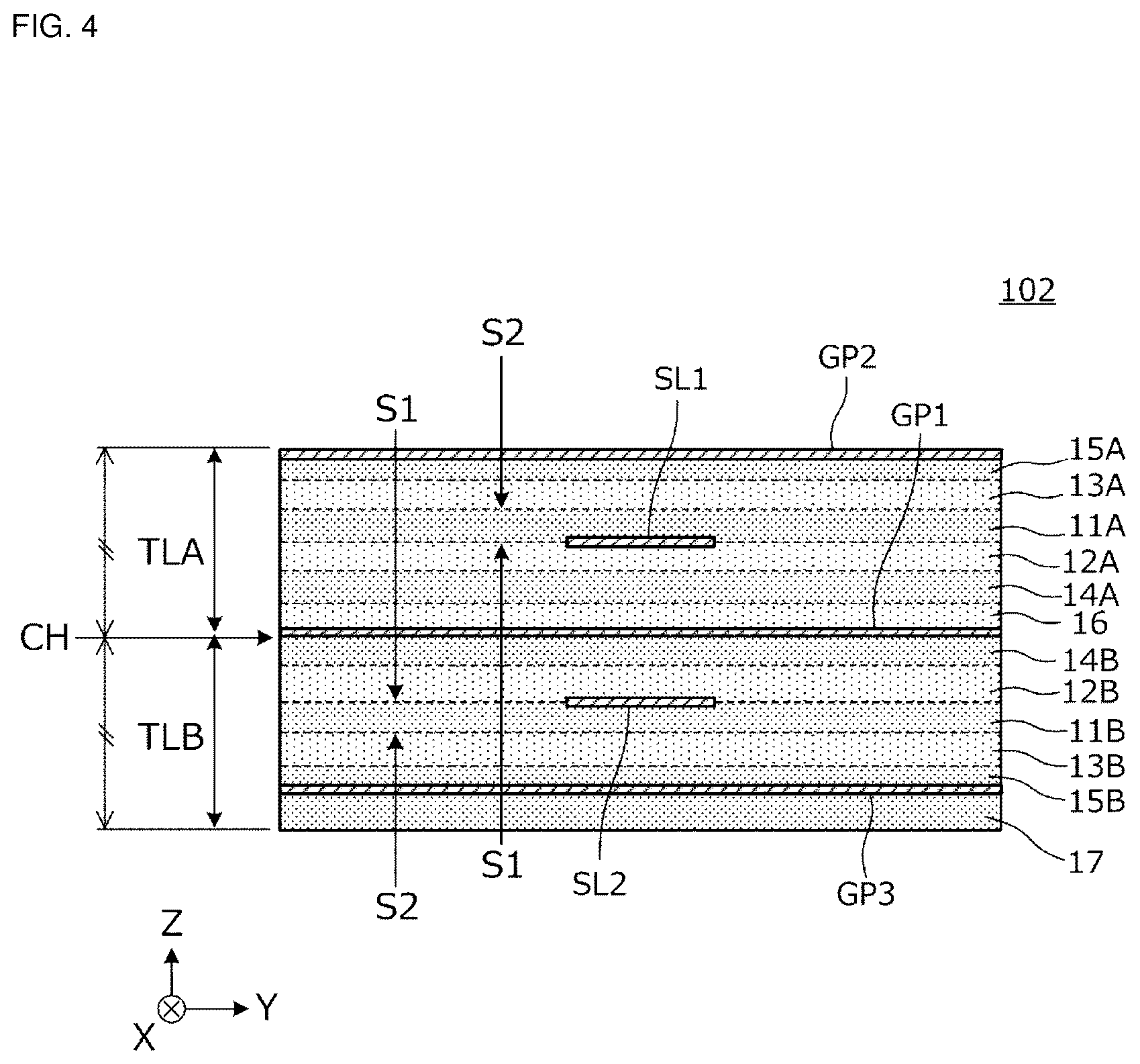 Patent US12112867 Figure 4 – Multilayered substrate