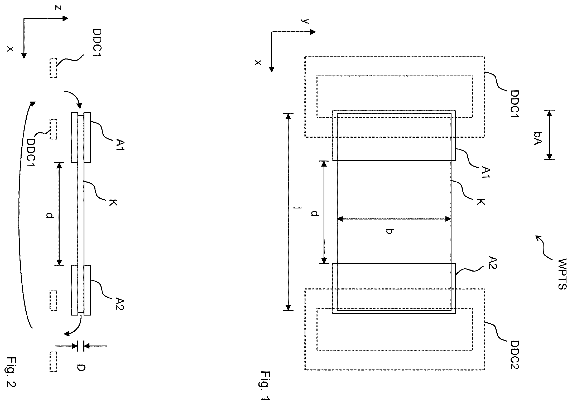 Patent US12112877 Figure 1 – Coil arrangement with reduced losses and a stabilized coupling factor, and system for wireless power transfer
