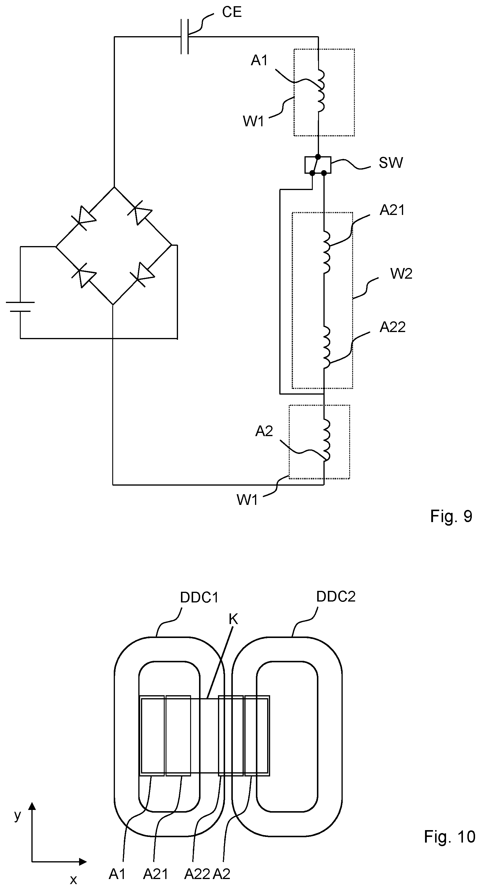 Patent US12112877 Figure 5 – Coil arrangement with reduced losses and a stabilized coupling factor, and system for wireless power transfer