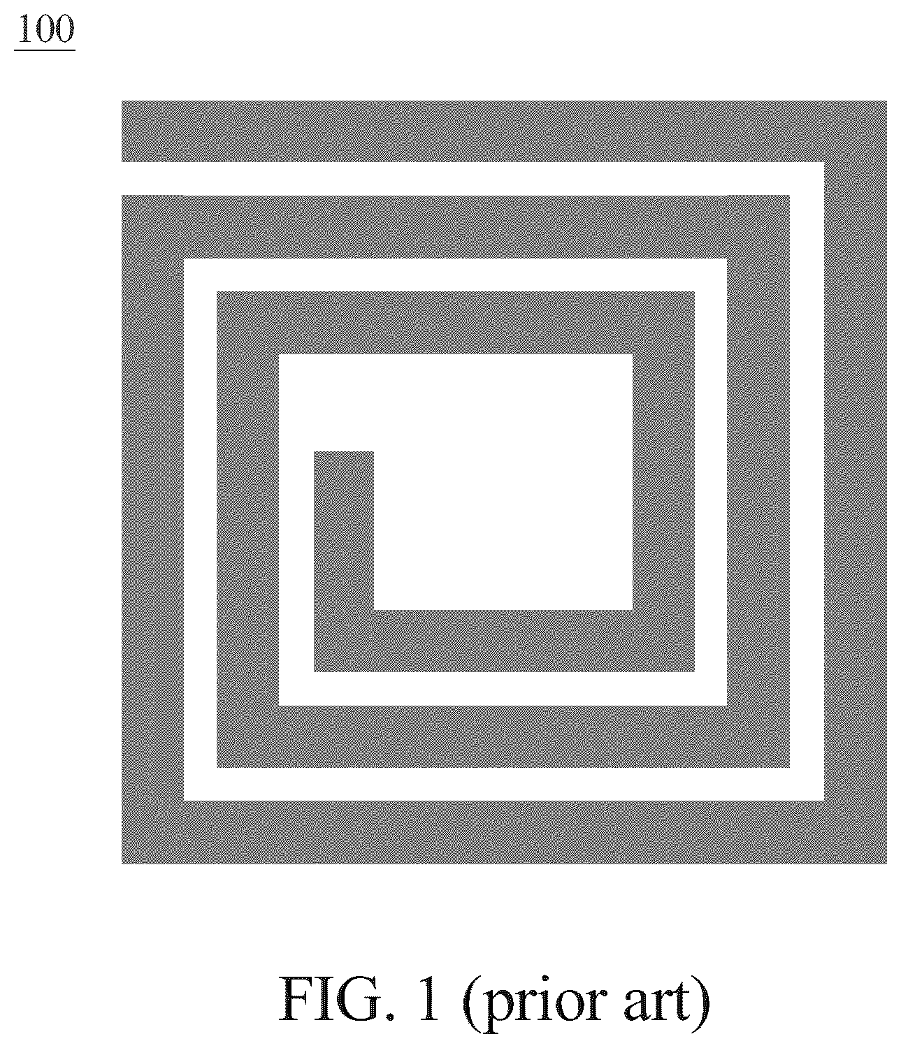 Patent US12112878 Figure 1 – Asymmetric spiral inductor