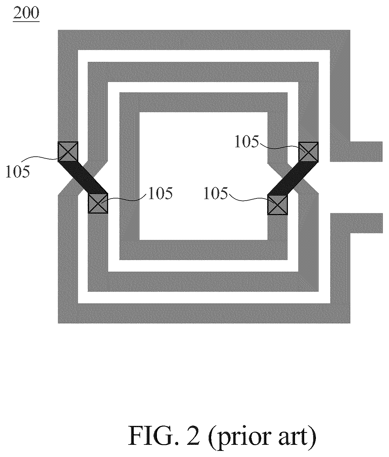 Patent US12112878 Figure 2 – Asymmetric spiral inductor