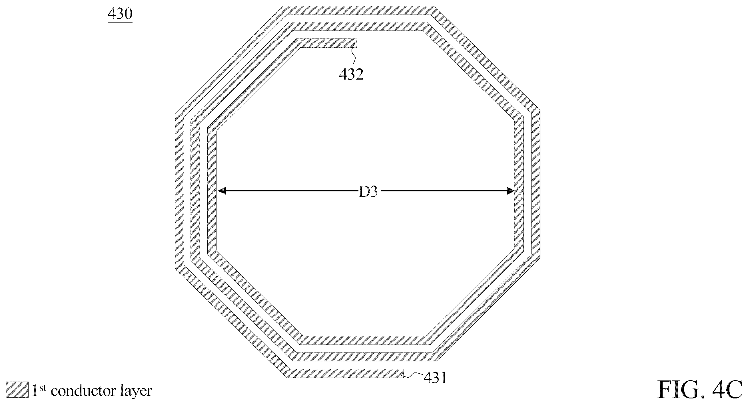 Patent US12112878 Figure 7 – Asymmetric spiral inductor