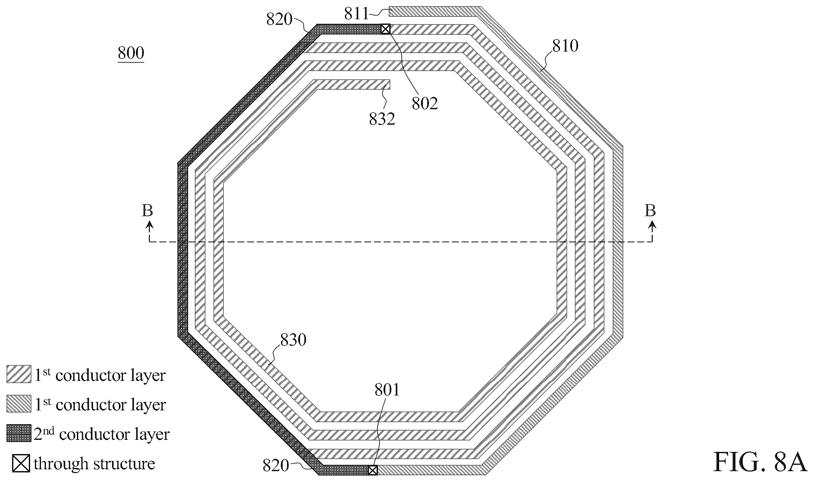 Patent US12112878 Figure 11 – Asymmetric spiral inductor