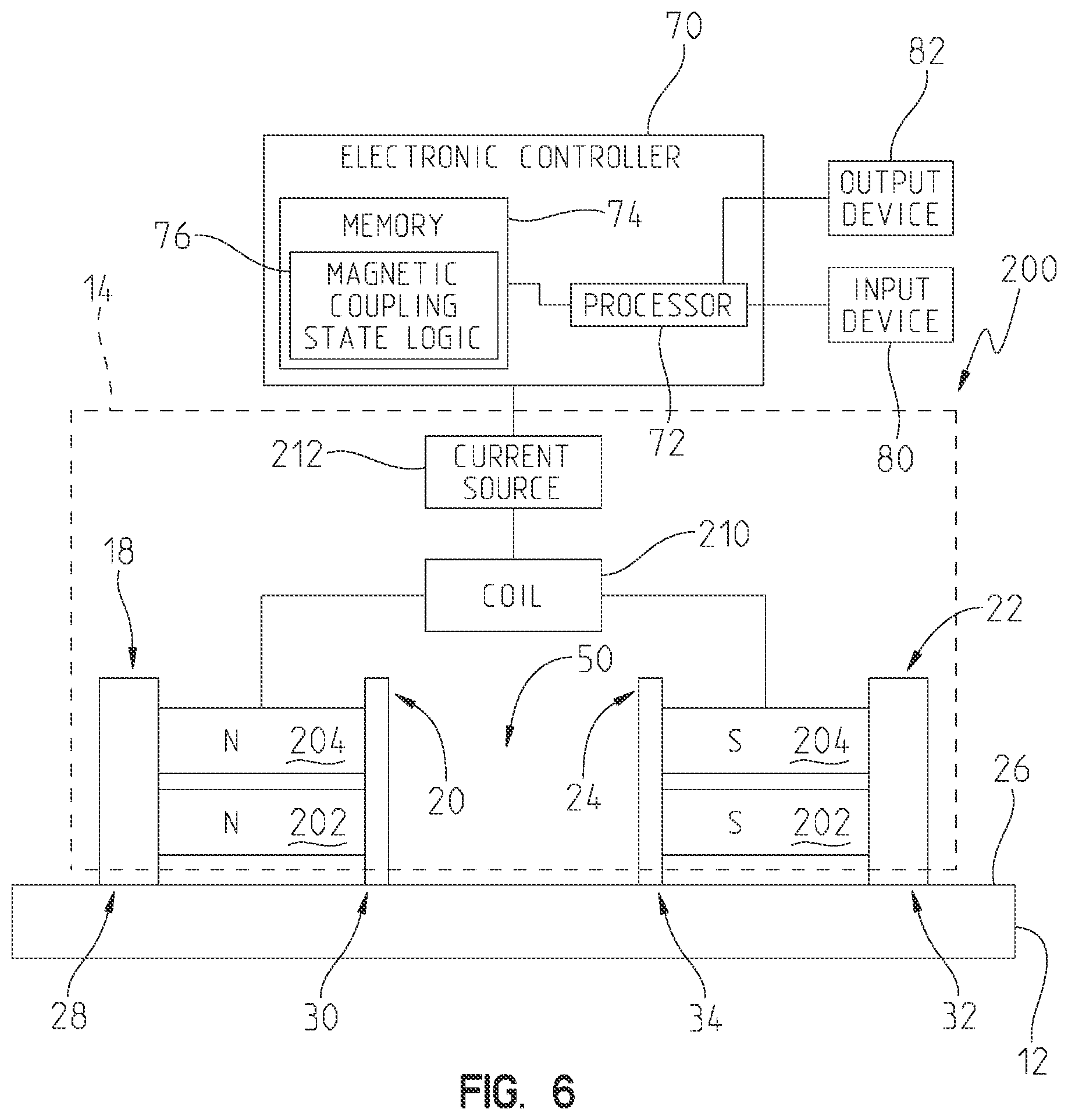 Patent US12112889 Figure 5 – Magnetic coupling device