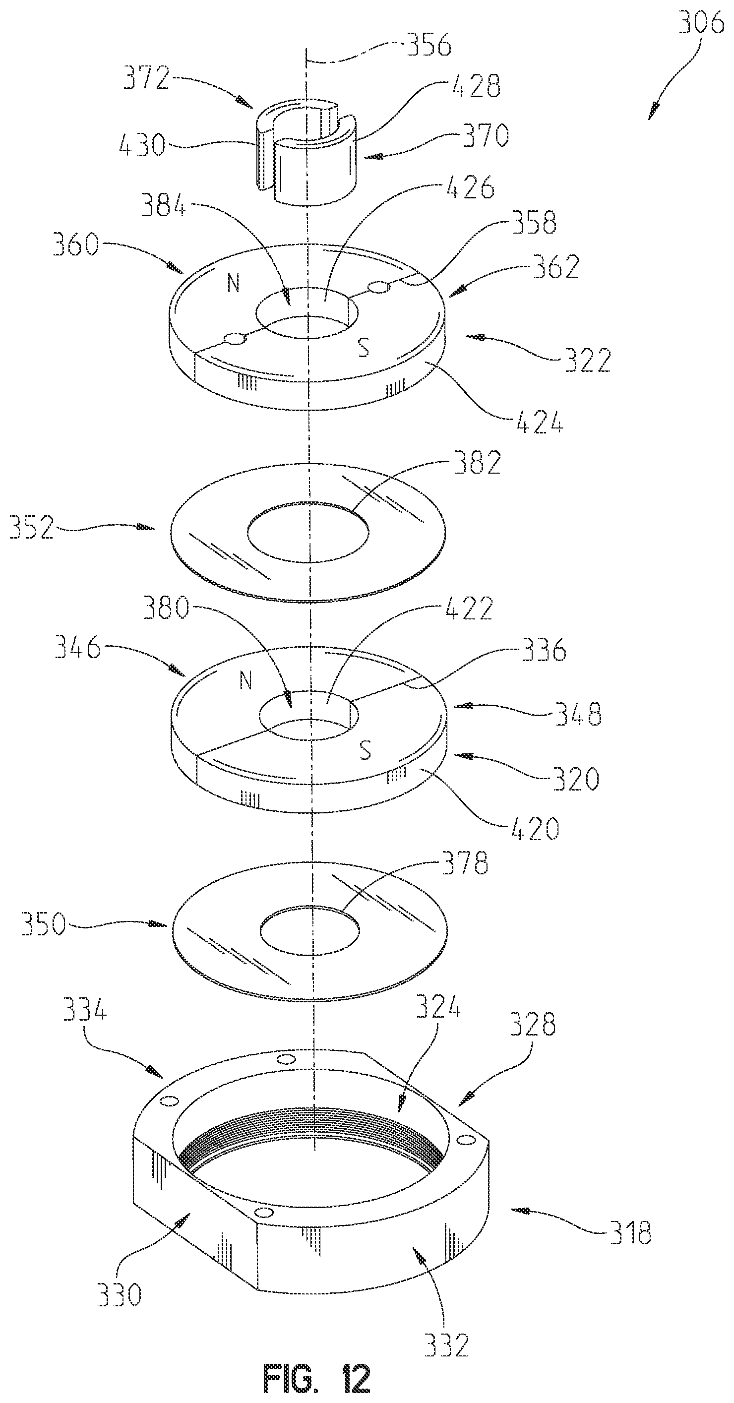 Patent US12112889 Figure 10 – Magnetic coupling device