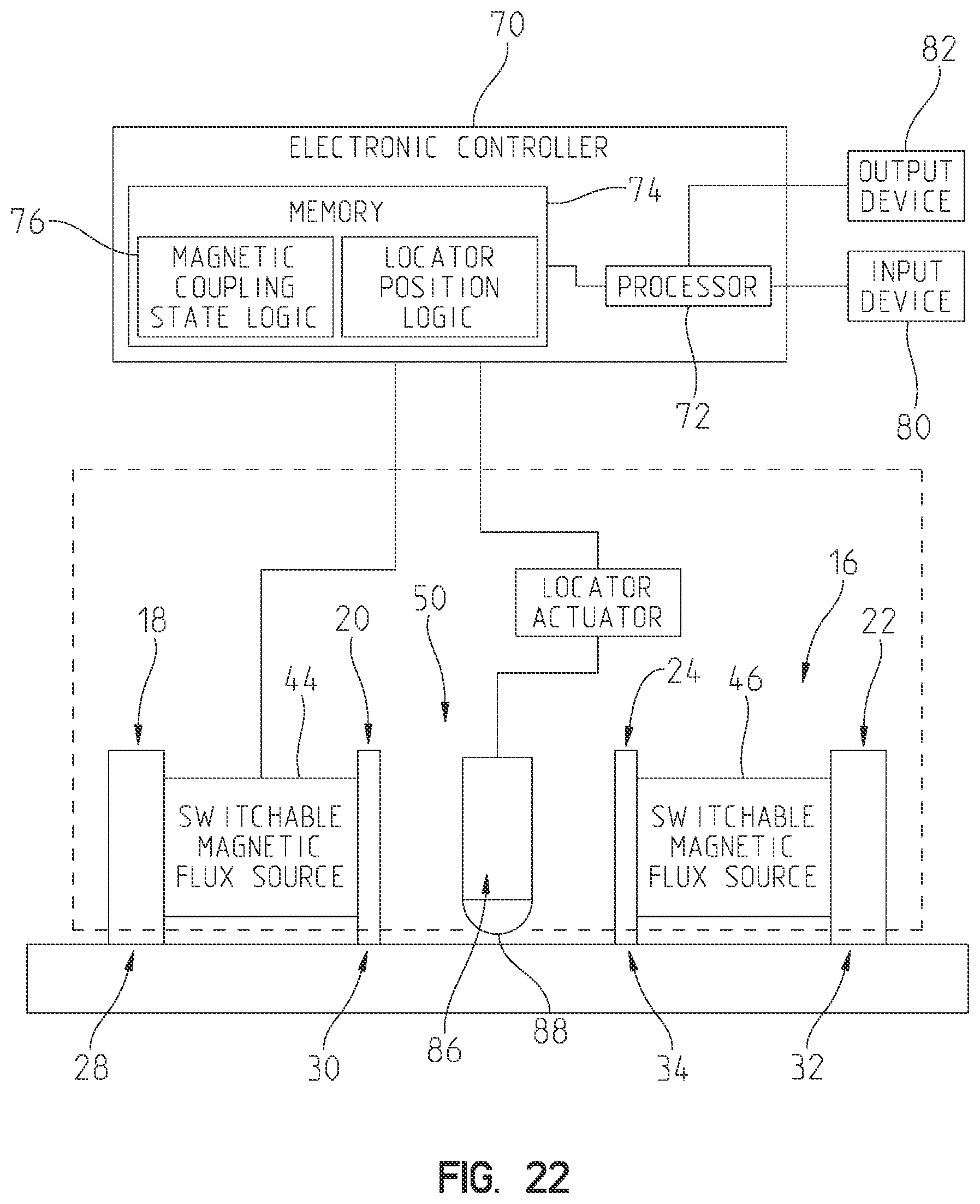 Patent US12112889 Figure 19 – Magnetic coupling device