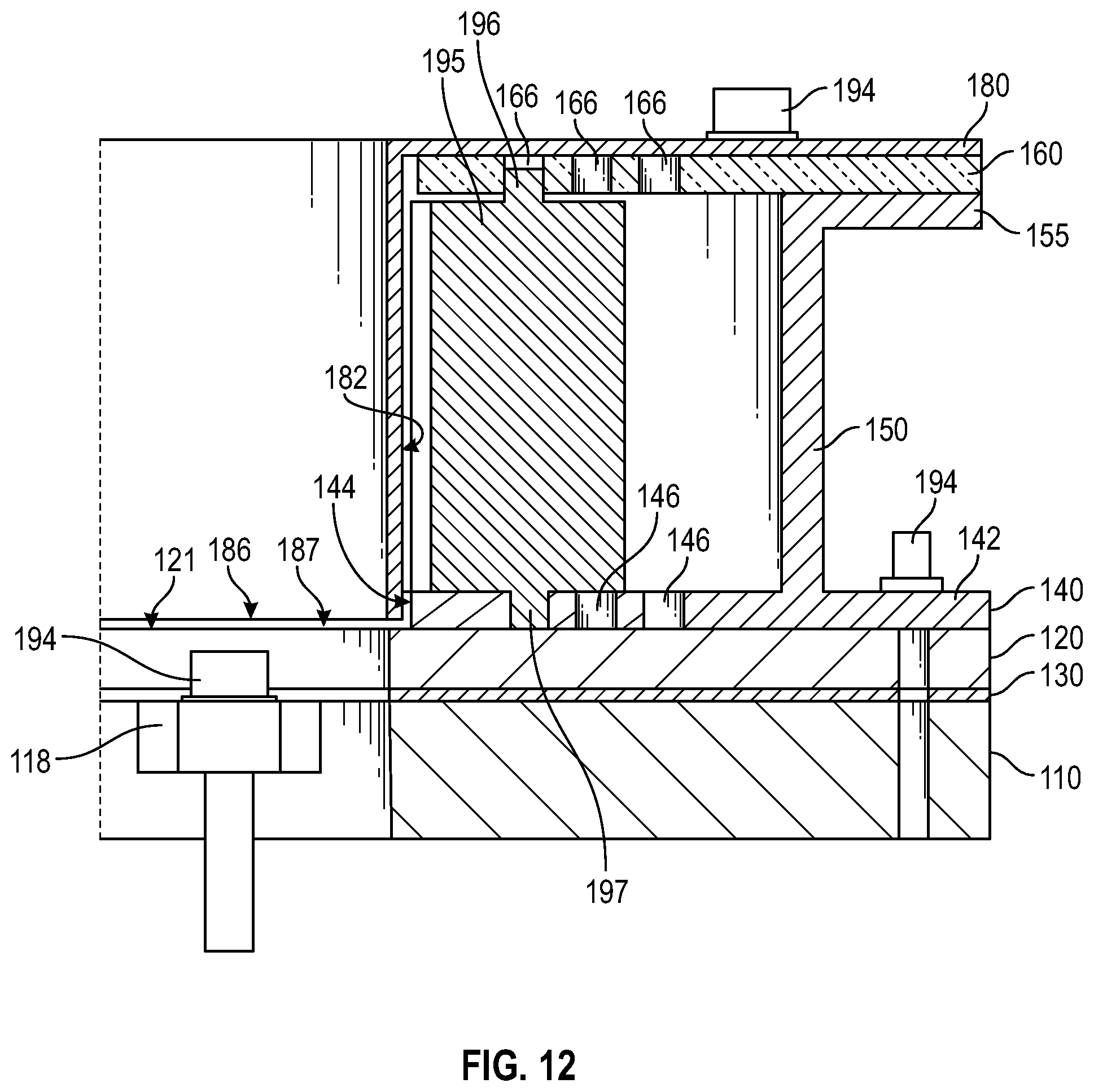 Patent US12112890 Figure 10 – Top magnets for decreased non-uniformity in PVD