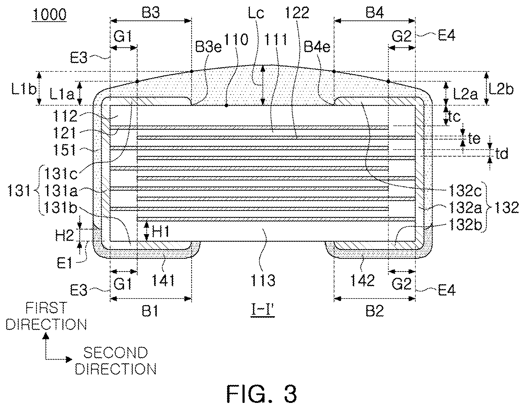 Patent US12112892 Figure 2 – Multilayer electronic component