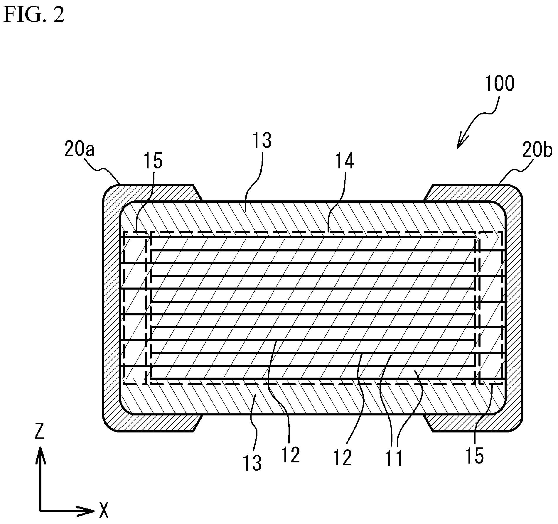 Patent US12112893 Figure 2 – Ceramic electronic device and manufacturing method of the same