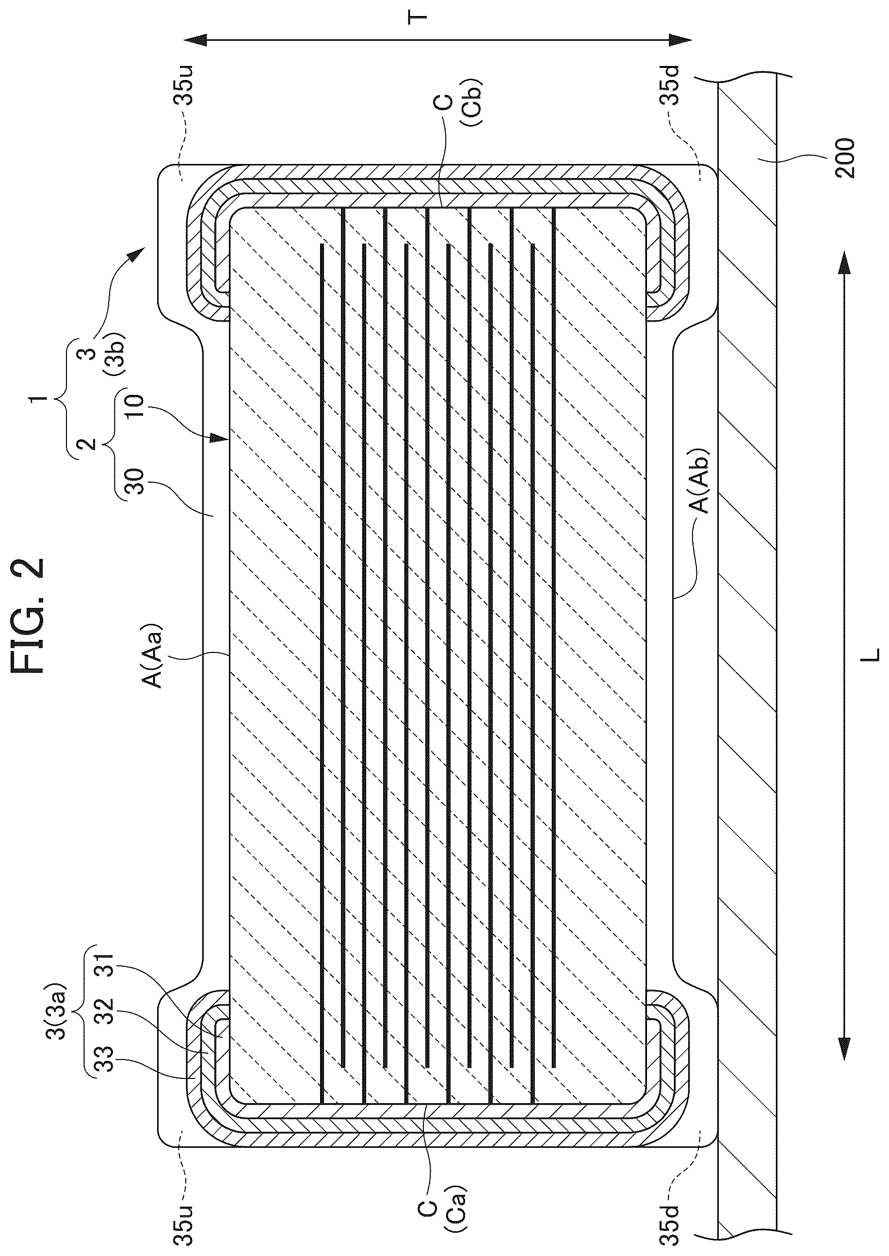 Patent US12112895 Figure 2 – Multilayer ceramic capacitor