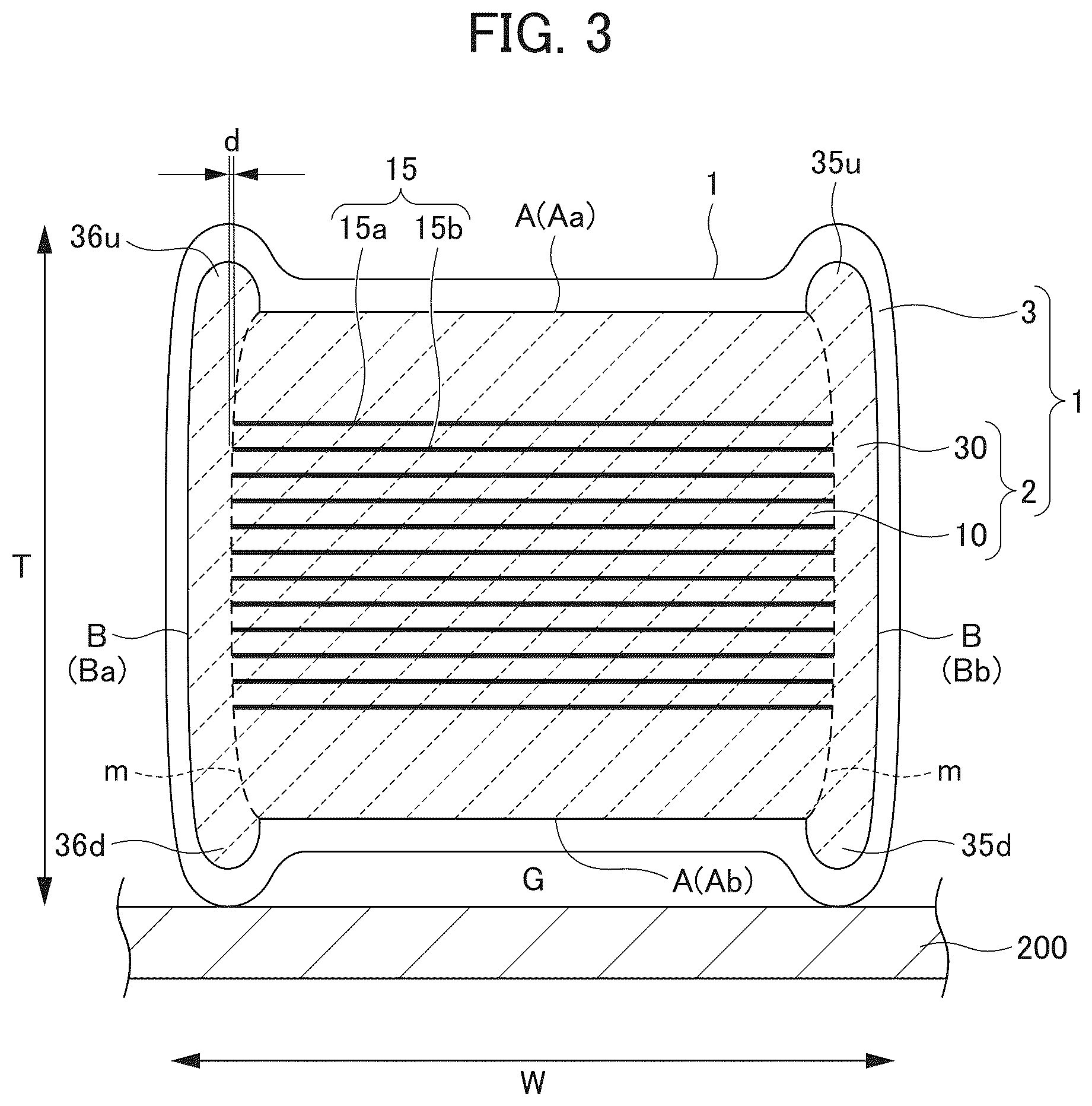 Patent US12112895 Figure 3 – Multilayer ceramic capacitor