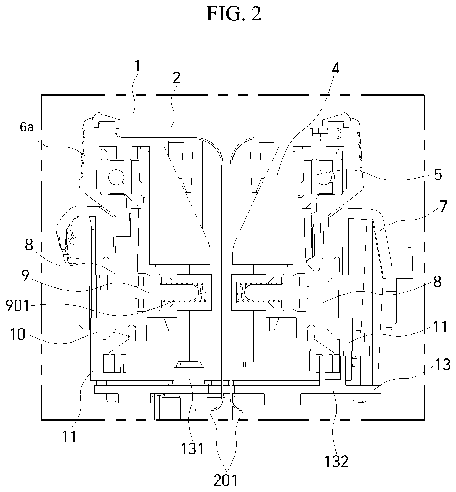 Patent US12112903 Figure 2 – Mechanical knob apparatus capable of push and rotation operations