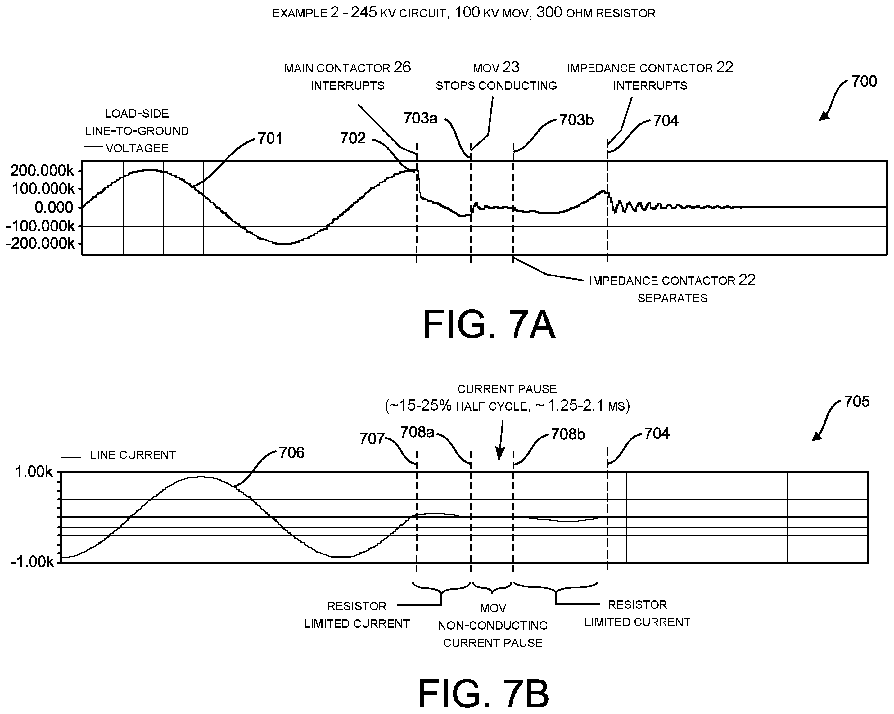 Patent US12112905 Figure 7 – Alternative gas current pause circuit interrupter