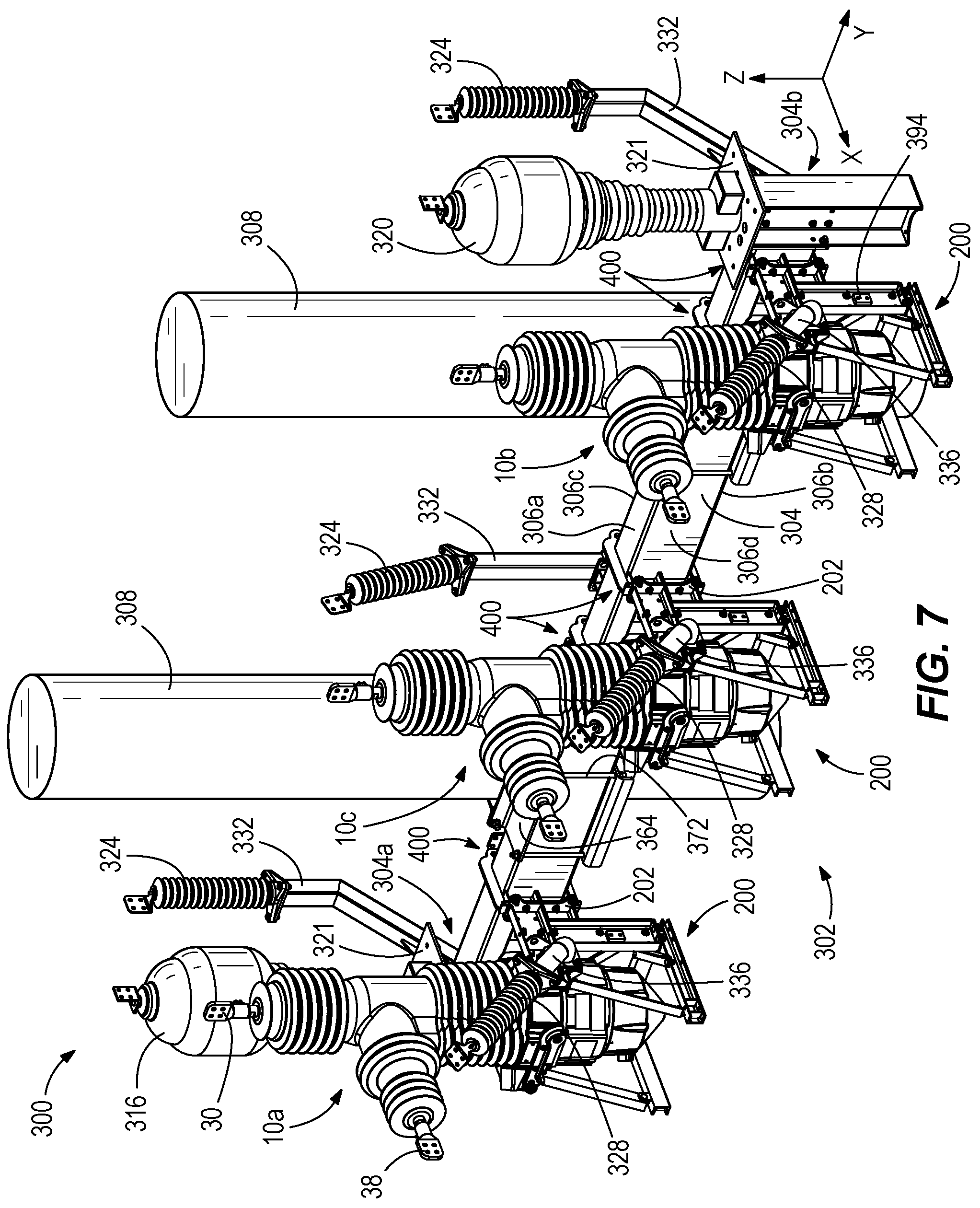 Patent US12112906 Figure 6 – Integrated switchgear assembly
