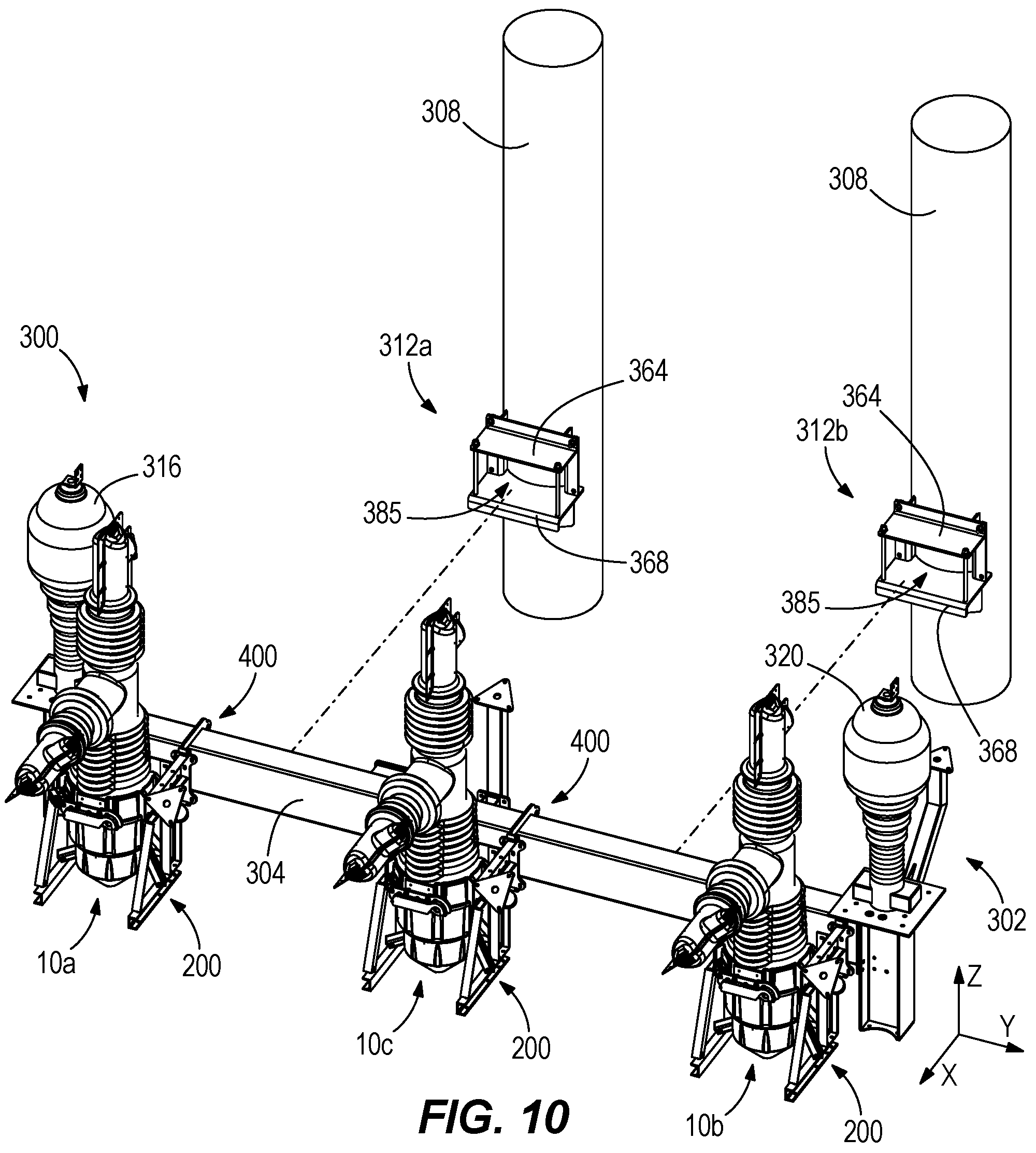 Patent US12112906 Figure 9 – Integrated switchgear assembly