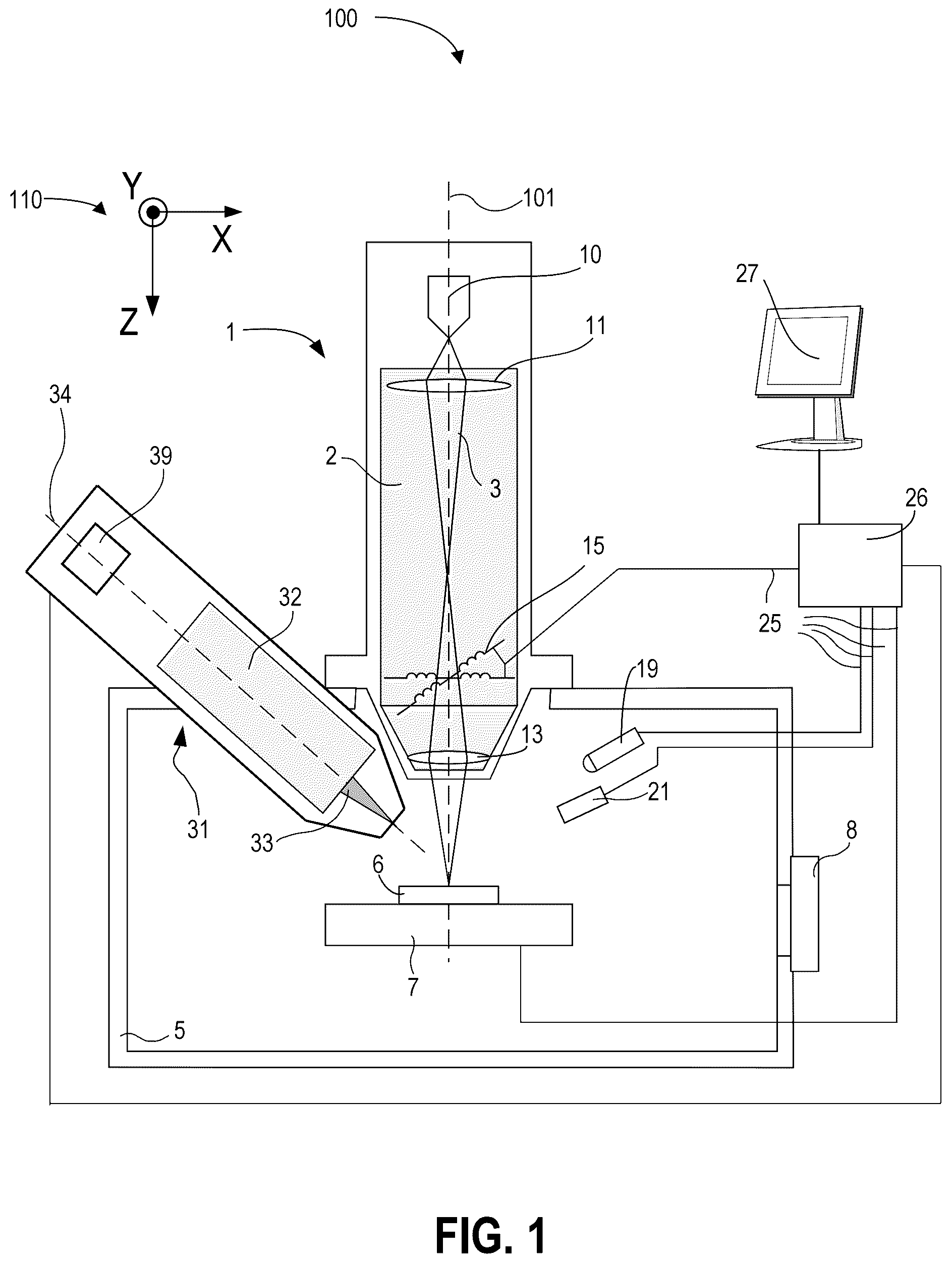 Patent US12112916 Figure 1 – Methods and systems for sample transfer